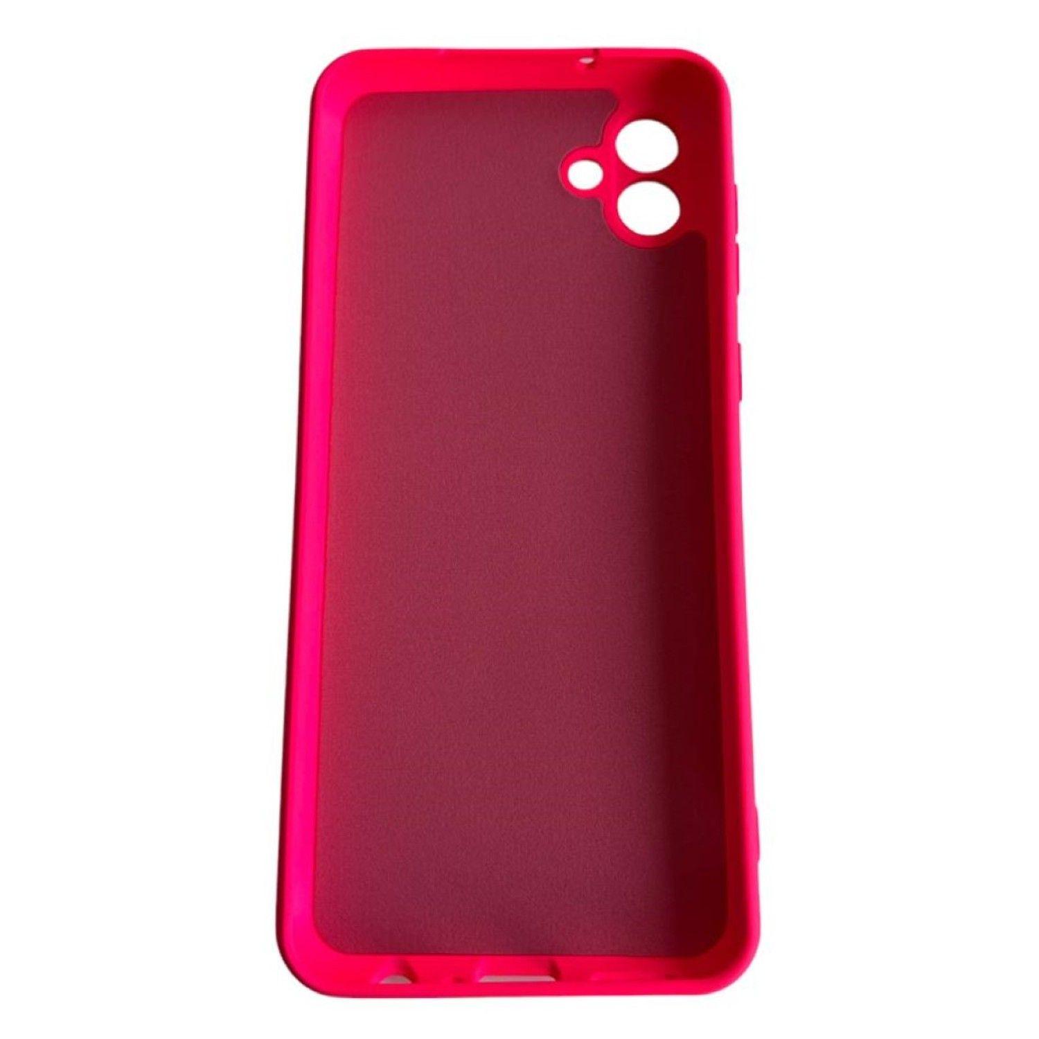 Carcasa Para Samsung A04 Normal Silicona Rosa Chicle-2