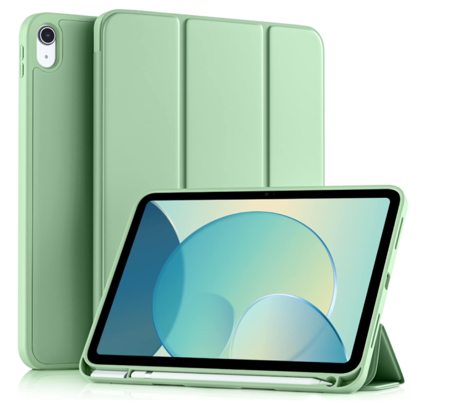 Carcasa Smart Cover Ranura Para iPad A16 11th Gene Verde-0