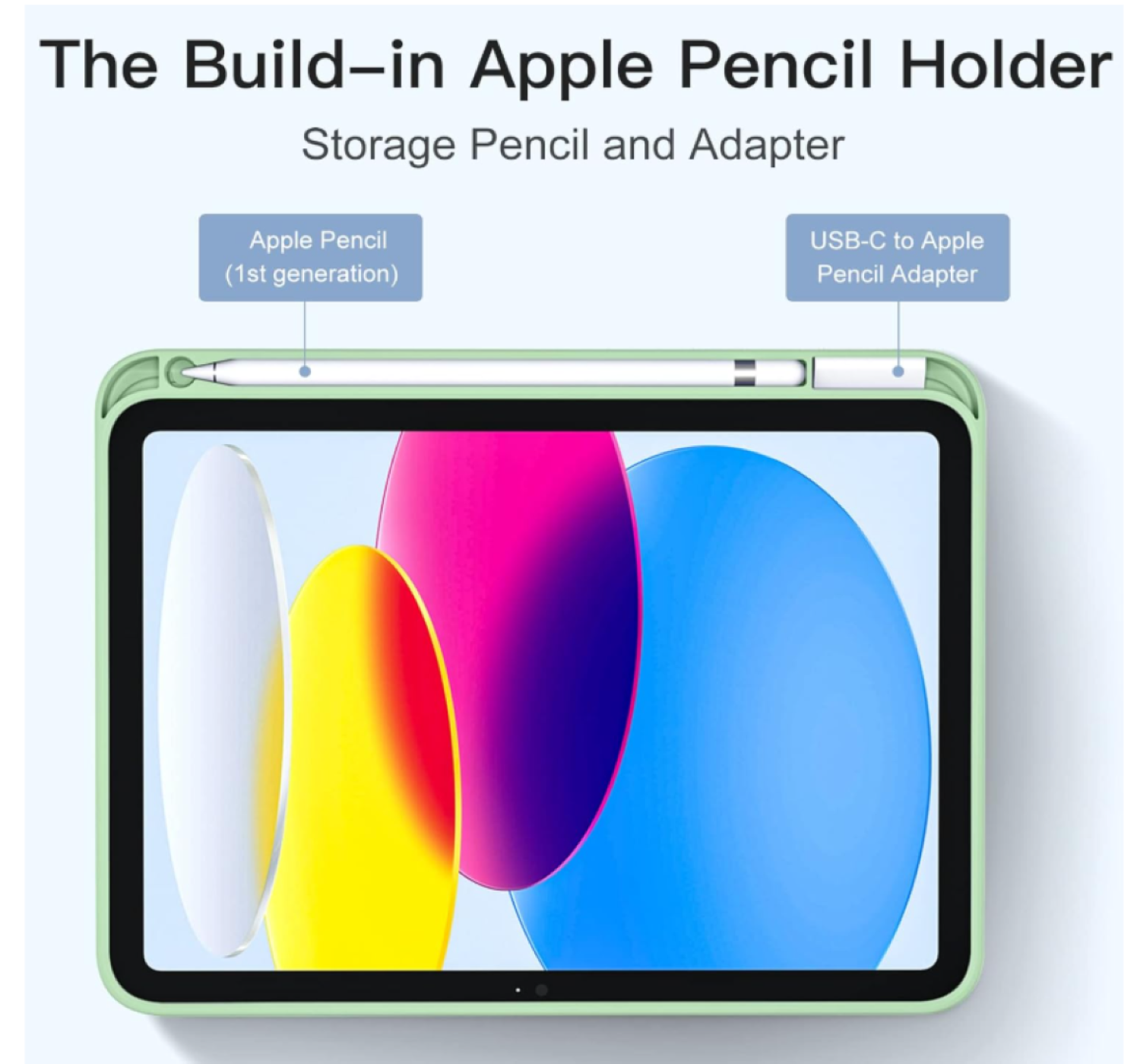 Carcasa Smart Cover Ranura Para iPad A16 11th Gene Verde-1