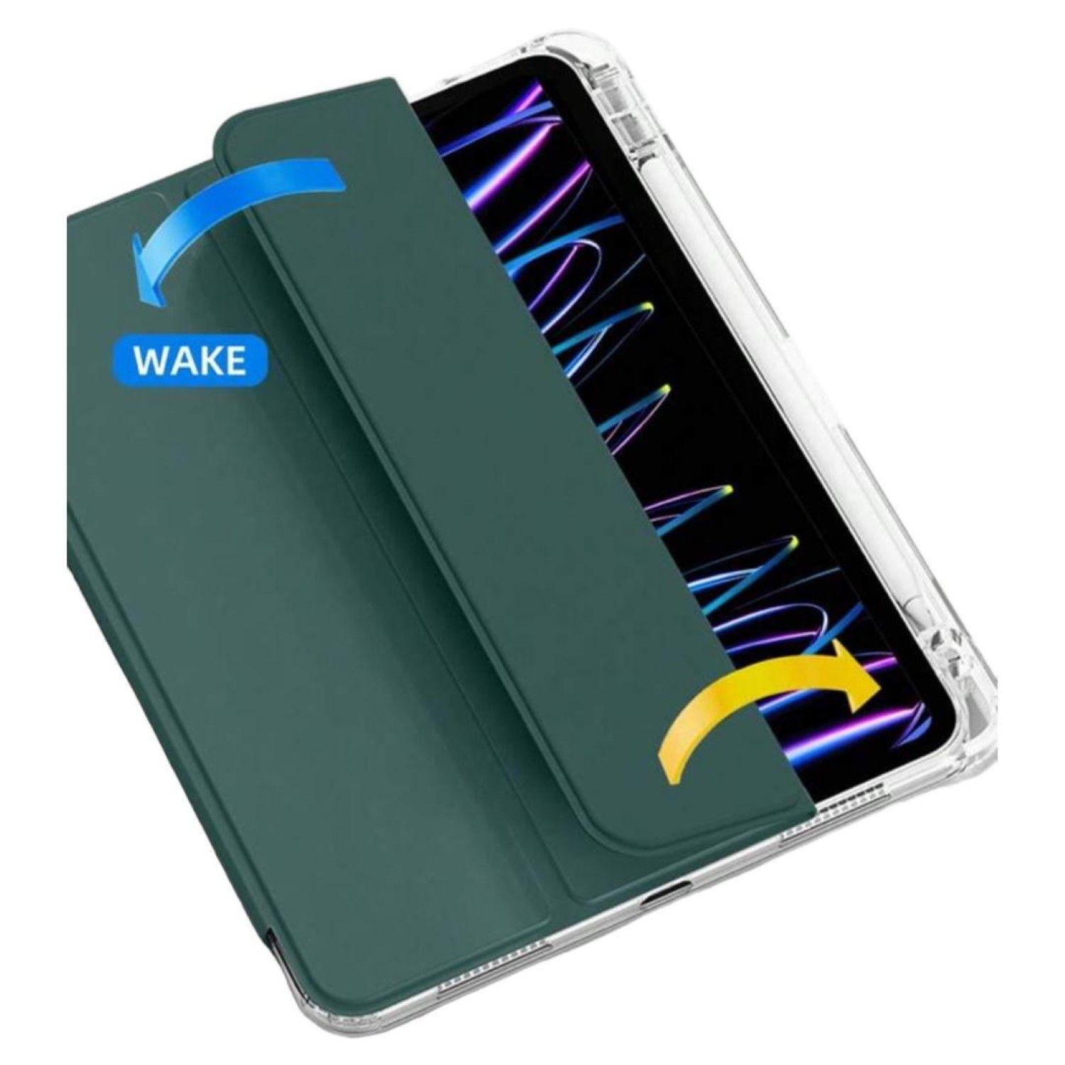 Carcasa Smart Cover Clear Para iPad Air 11 M4 2026 Verde-2