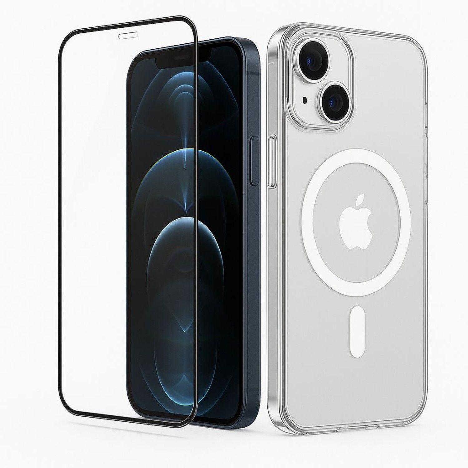 Carcasa Para iPhone 17 Transparente MagSafe + Mica-2