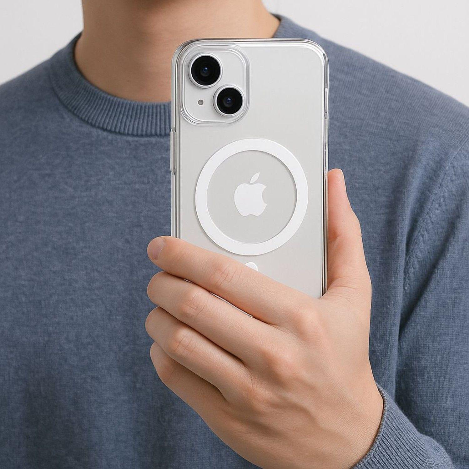 Carcasa Para iPhone 17 Transparente MagSafe + Mica-4