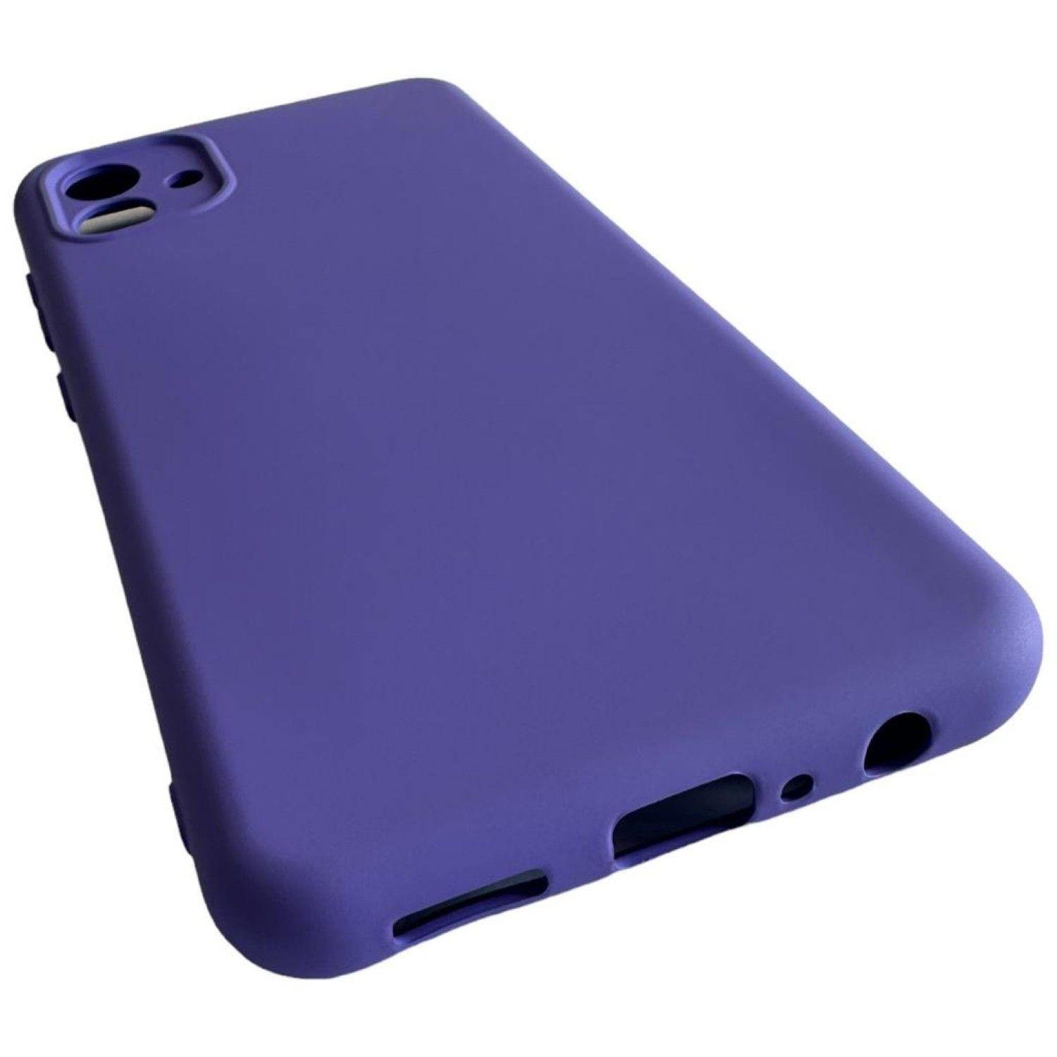 Carcasa Para Samsung A04 Normal Silicona Morado-3