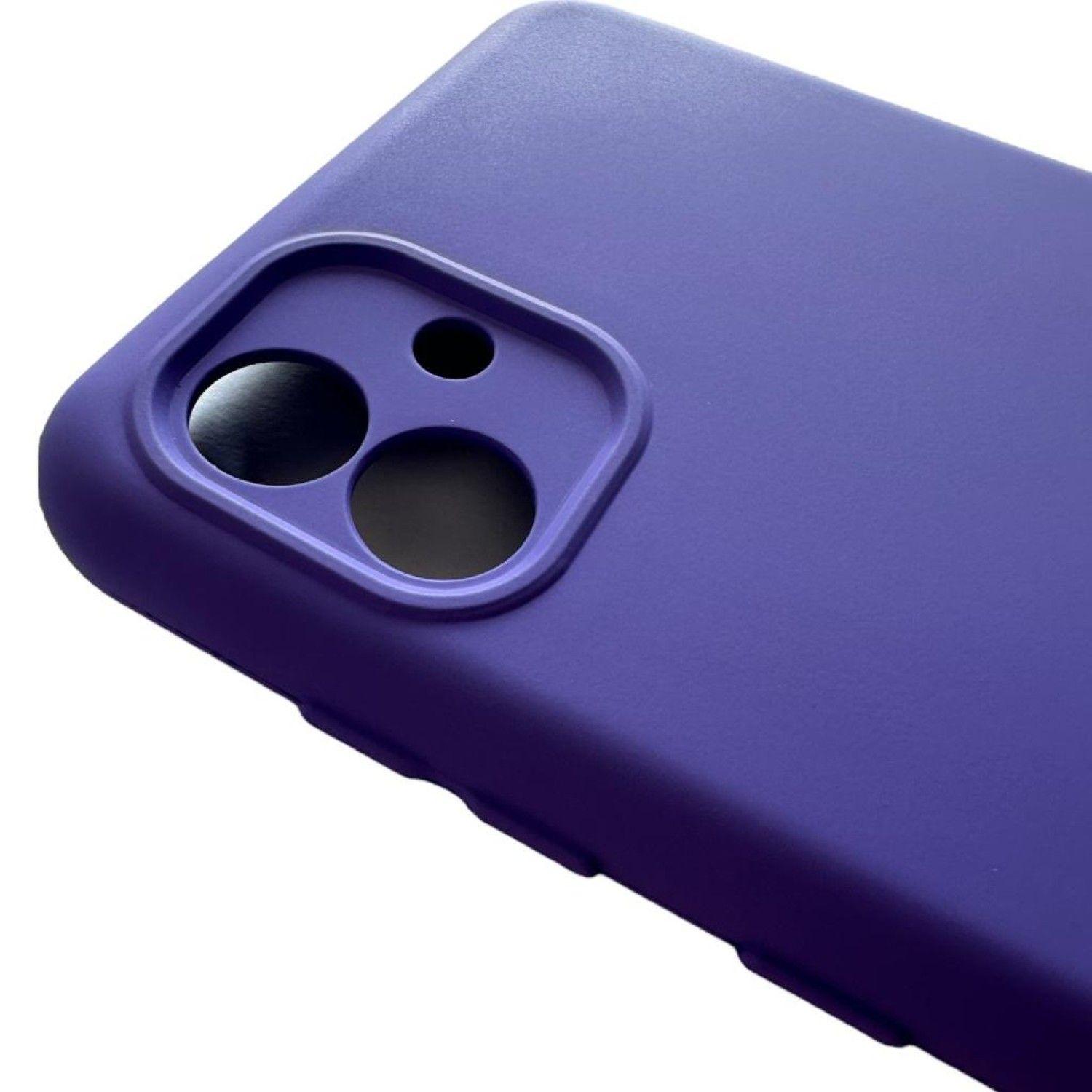 Carcasa Para Samsung A04 Normal Silicona Morado-4