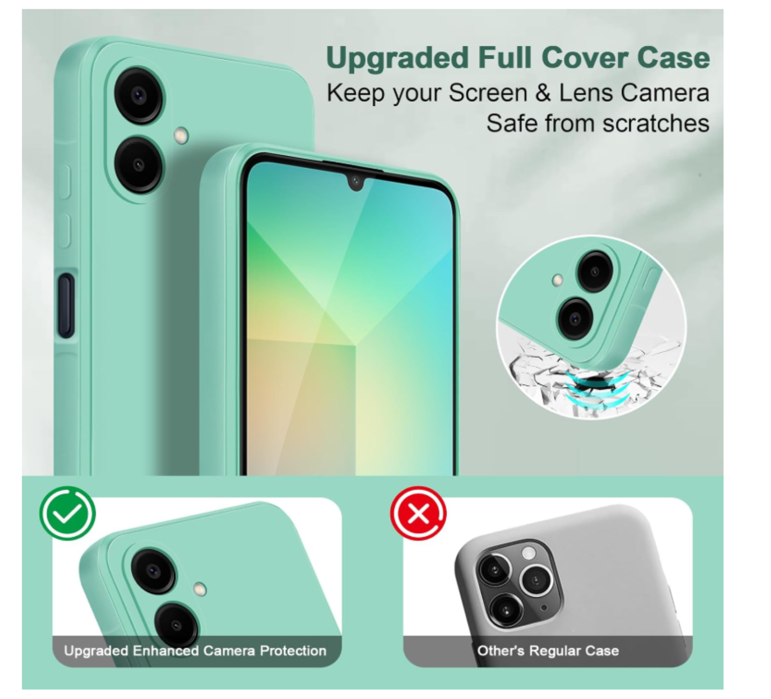 Carcasa Funda Para Samsung A07 Silicona Turquesa-5