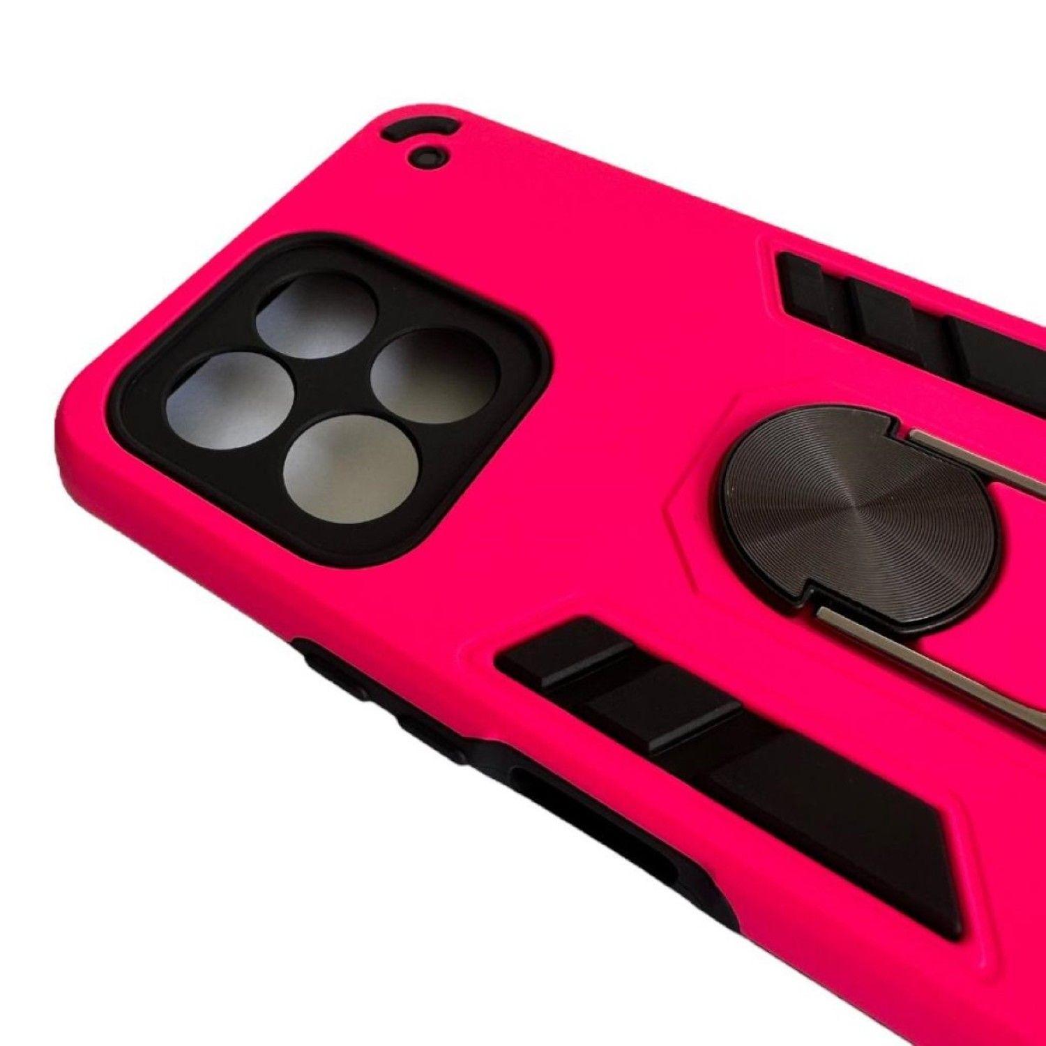 Carcasa Para Honor X6/ X6s Anti Golpes Anillo Fucsia-2
