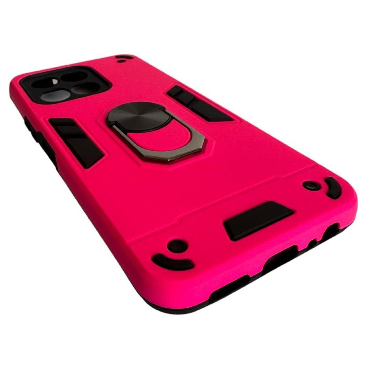 Carcasa Para Honor X6/ X6s Anti Golpes Anillo Fucsia-3
