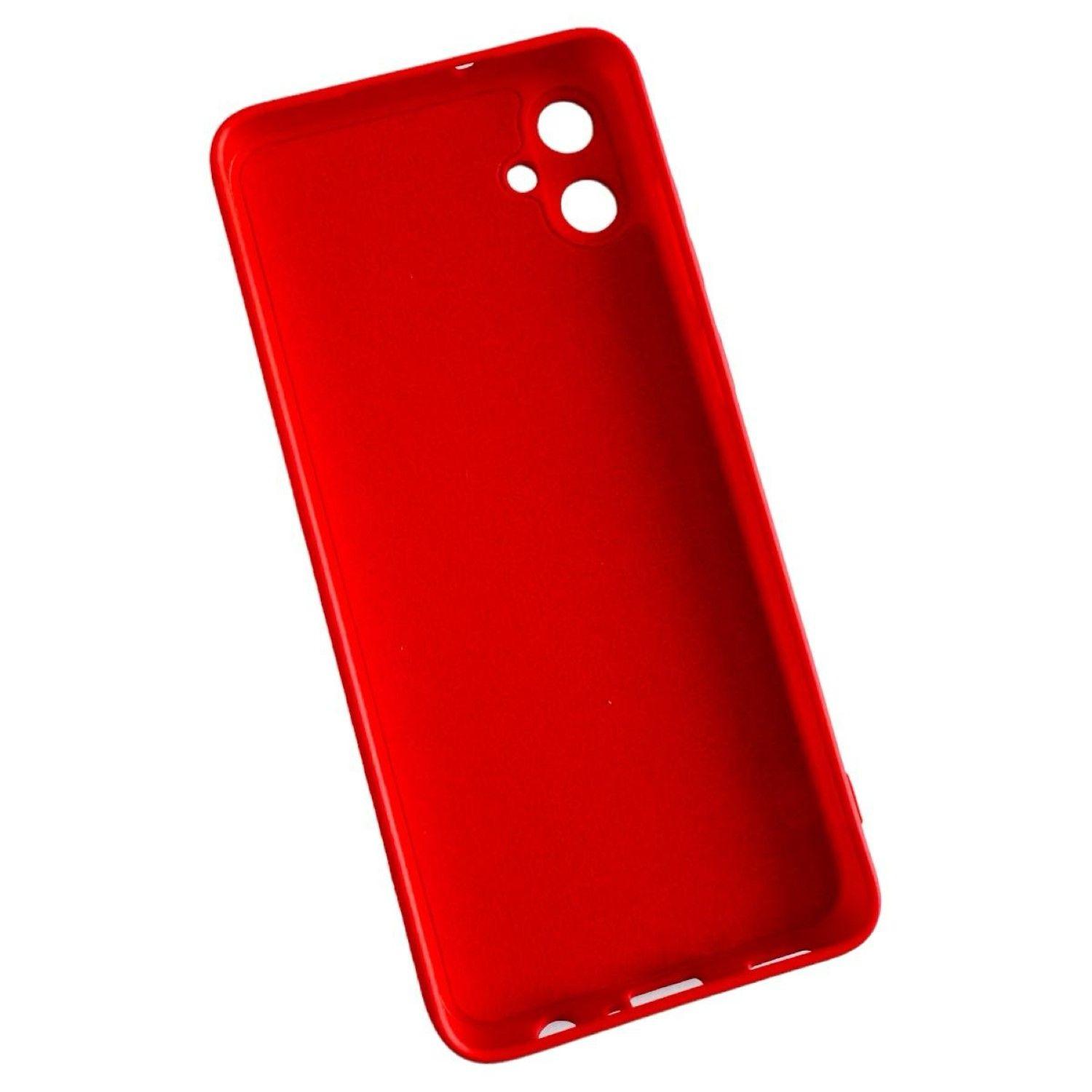 Carcasa Funda Para Samsung A05 Normal Silicona Rojo-3