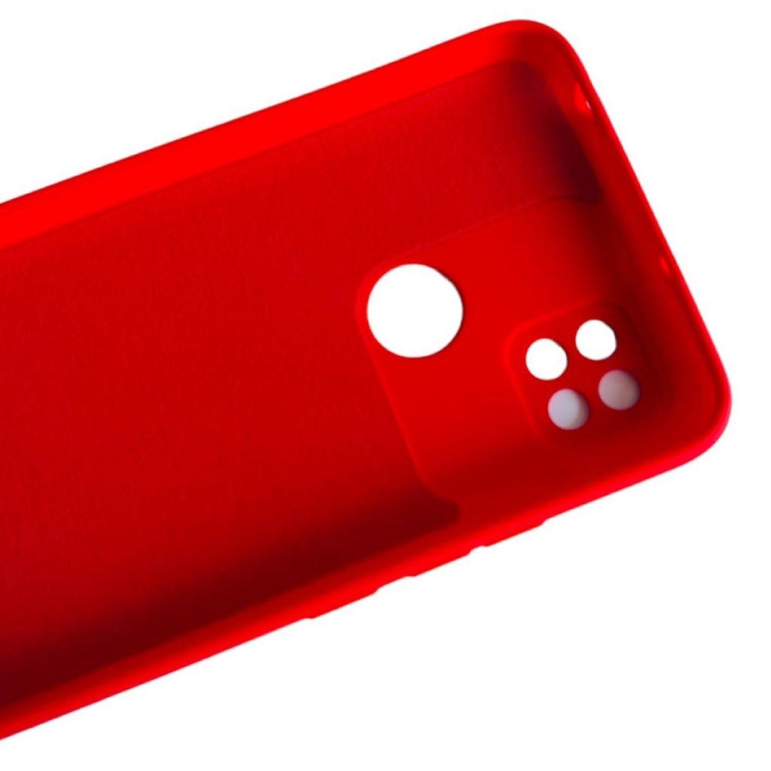 Carcasa Funda Para Xiaomi Redmi 10a / 9c Silicona Rojo-2