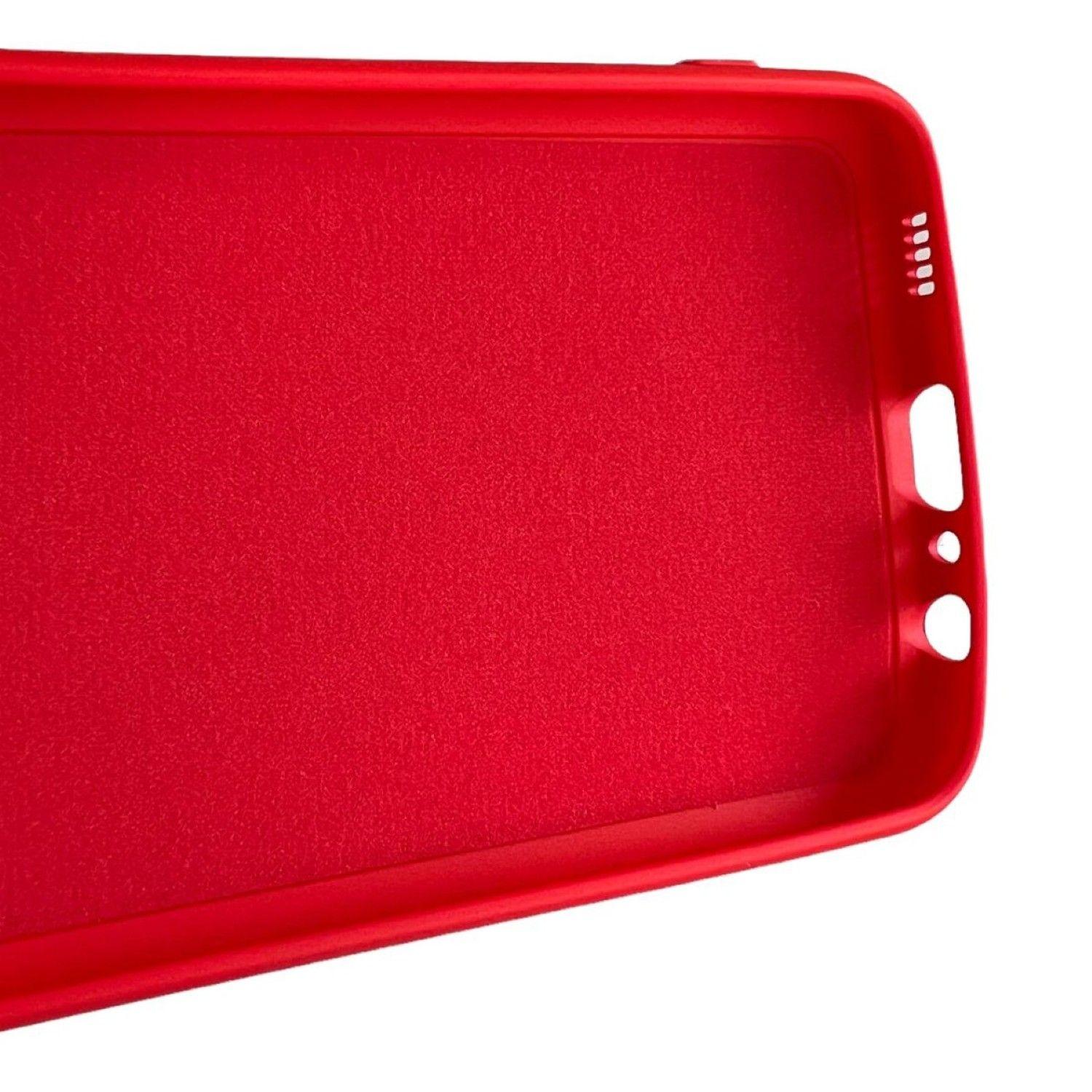 Carcasa Para Samsung A03 Normal Silicona Rojo-4