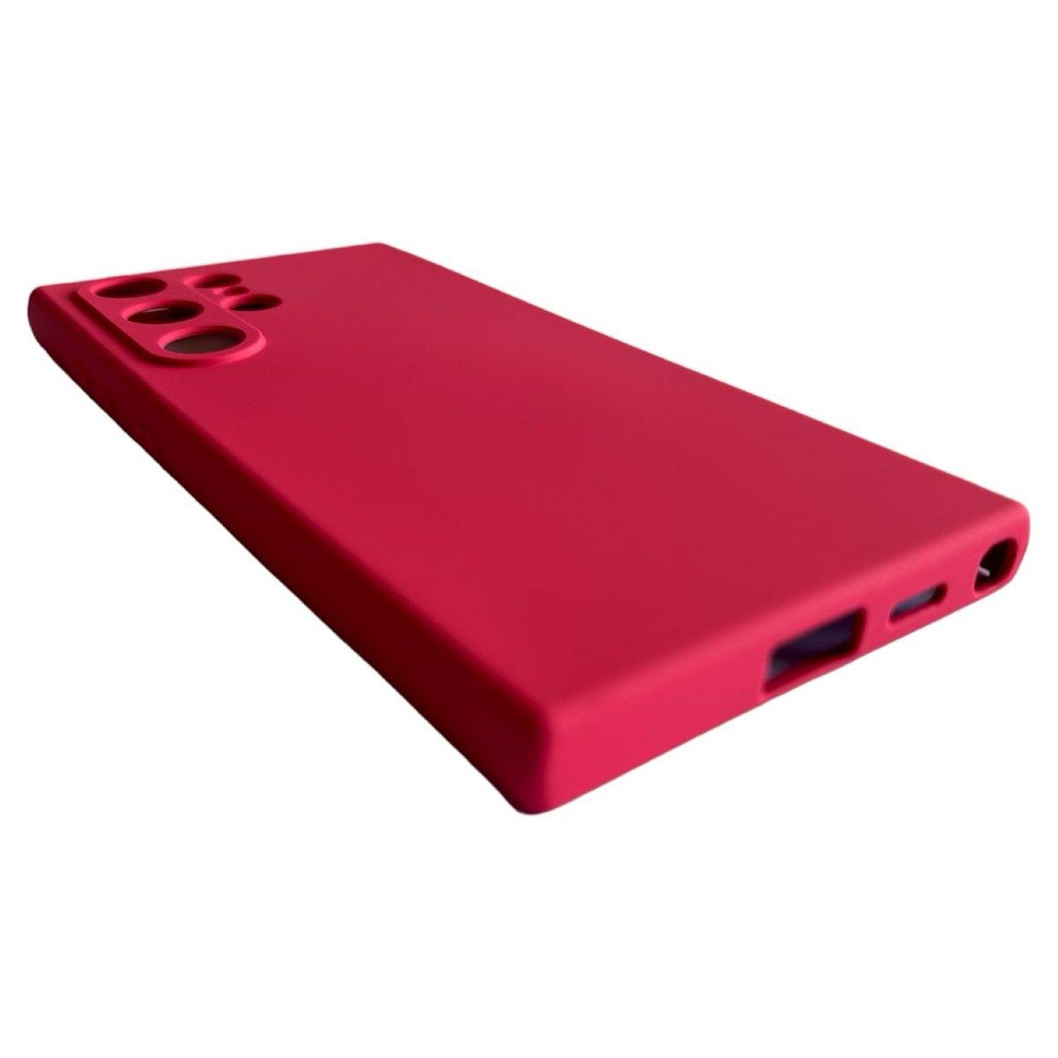 Carcasa Funda Para Samsung S24 Ultra Silicona Fucsia-2