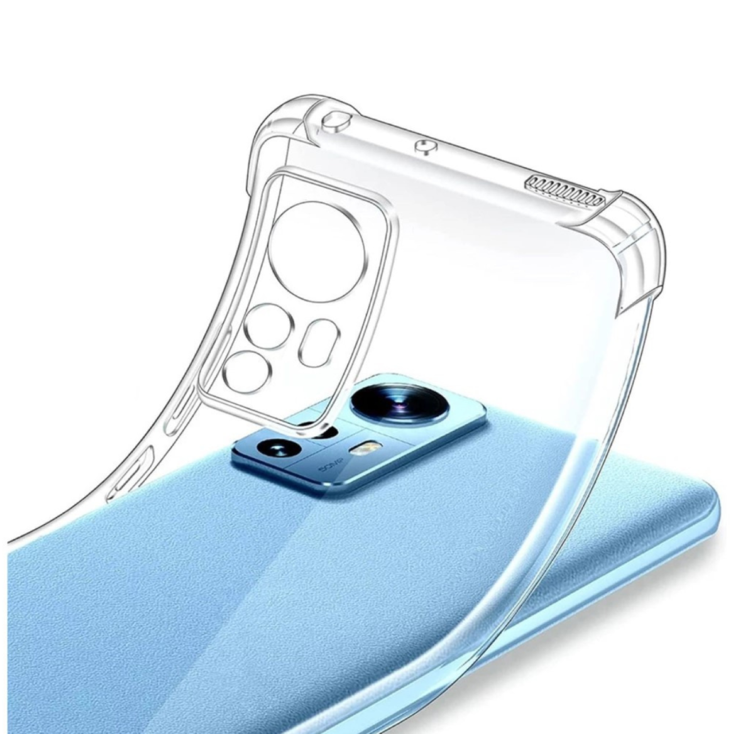Carcasa Para Xiaomi 12 Lite 5g Transparente Reforzada-1