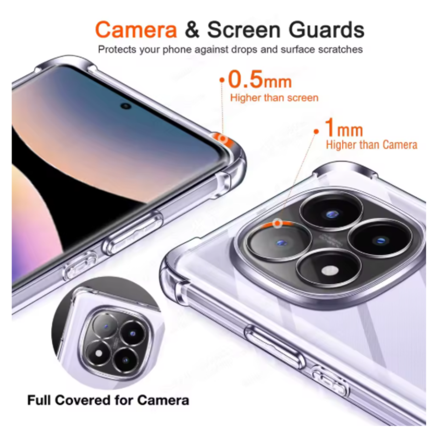 Carcasa Para Xiaomi Note 14 Pro 5g Transparente Reforzada-4
