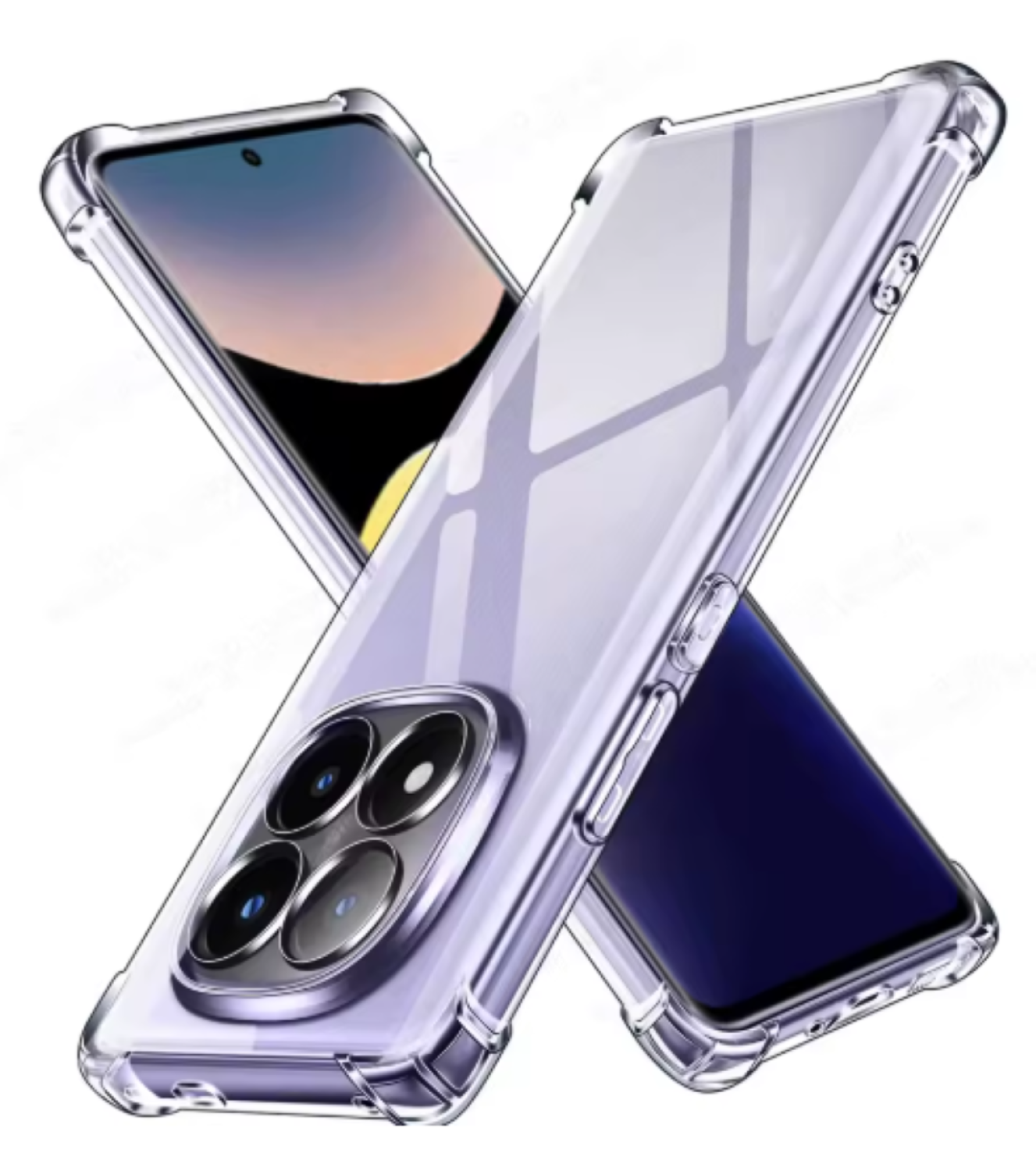 Carcasa Para Xiaomi Note 14 Pro 5g Transparente Reforzada-5