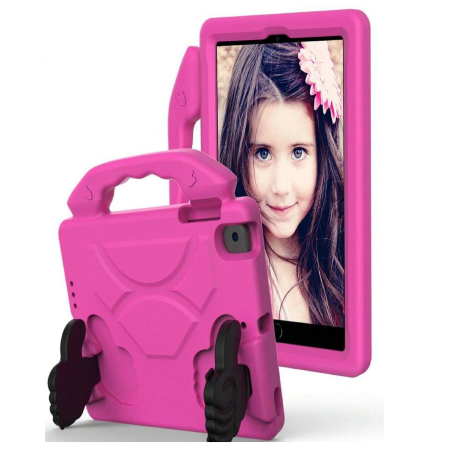Carcasa Niños Anti-golpes Compatible Con Tablet Honor X8a 11 2024 Fucsia-1