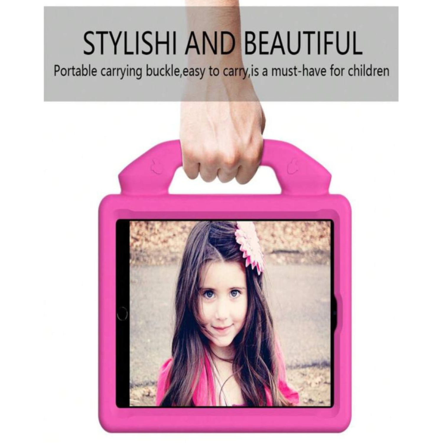 Carcasa Niños Anti-golpes Compatible Con Tablet Honor X8a 11 2024 Fucsia-2