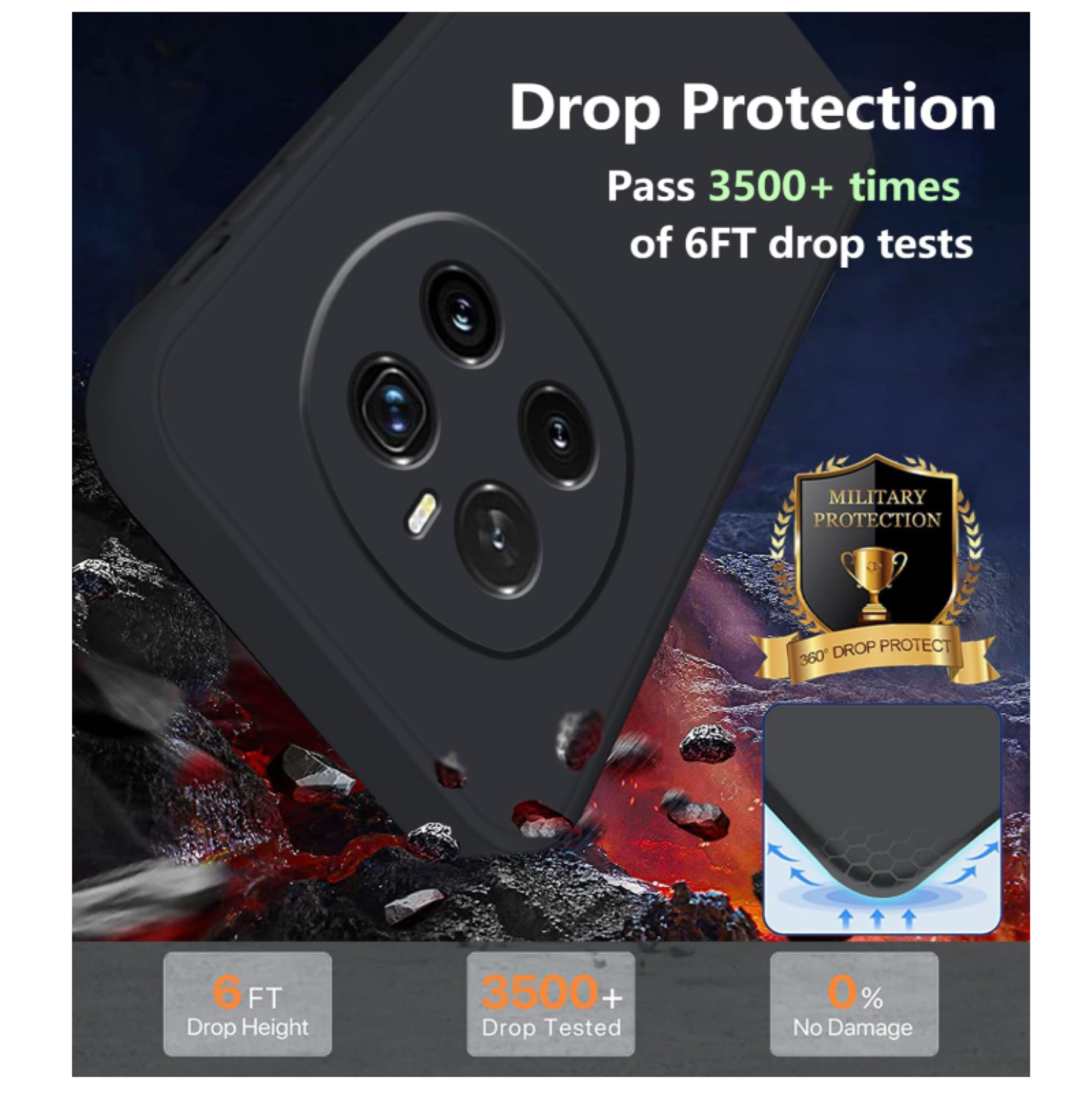 Carcasa Funda Para Honor Magic7 Pro Silicona Color-3