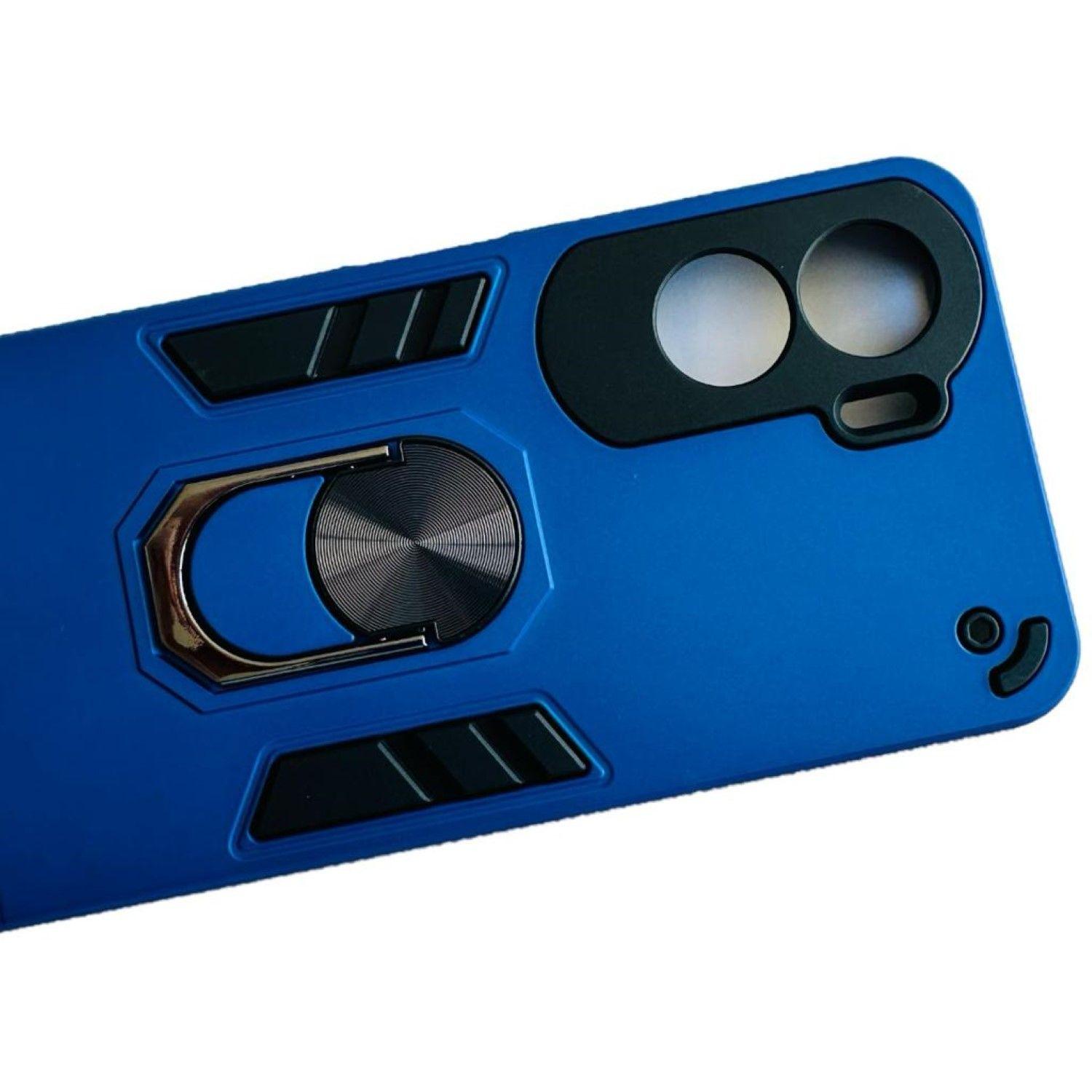Carcasa Para Honor 90 Lite 5g Anti Golpes Anillo Azul-1