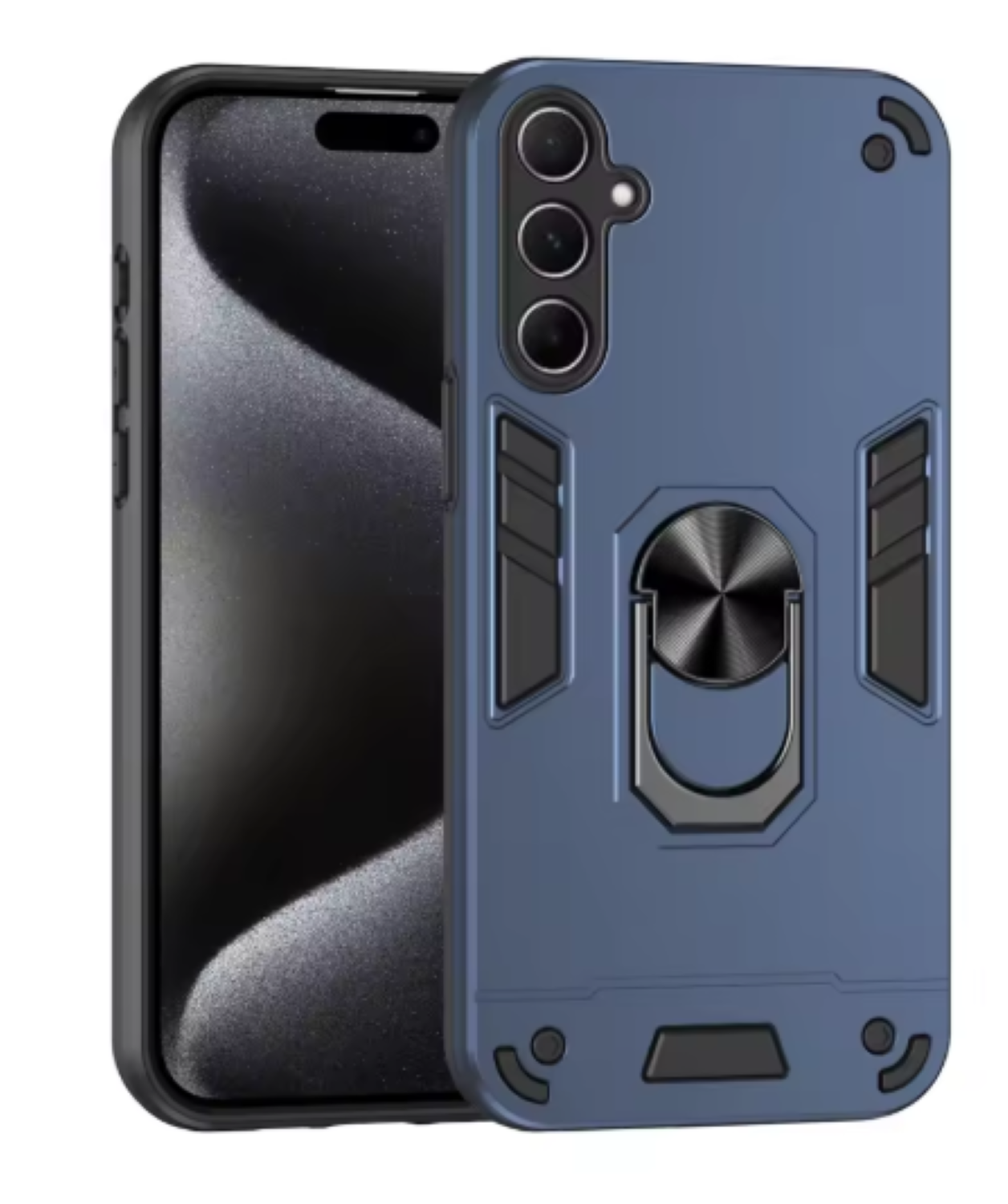 Carcasa Para Samsung A17 5g Anti Golpes Anillo Azul-3