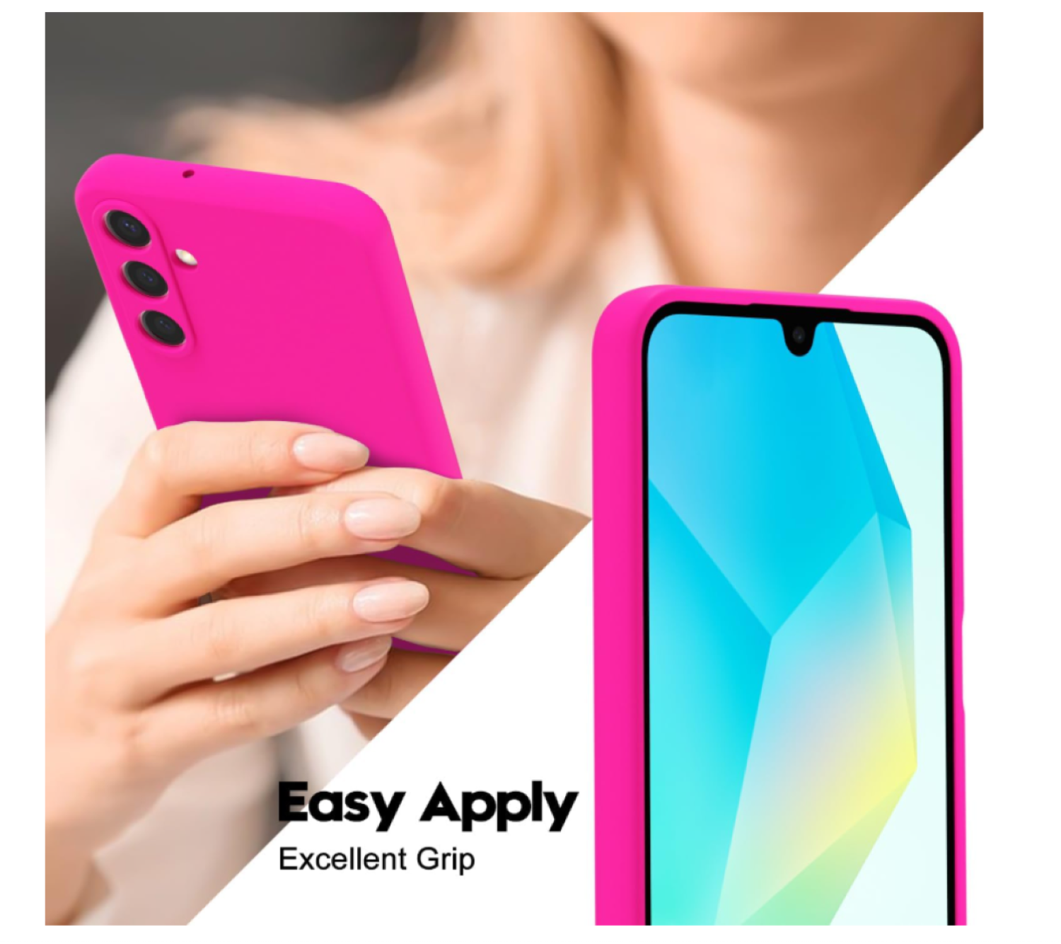 Carcasa Funda Para Samsung A56 5g Silicona Fucsia-3