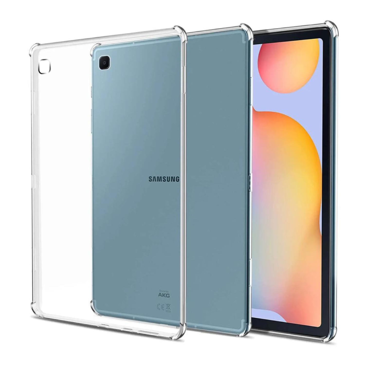 Carcasa Transparente Reforzada Para Samsung Tab S6 Lite 10.4-3