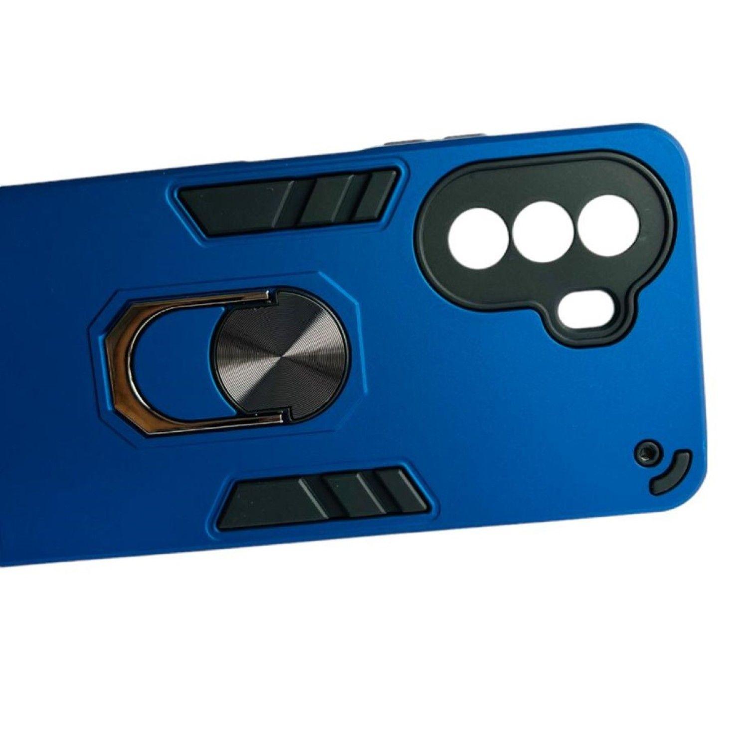 Carcasa Para Huawei Nova Y70 Anti Golpes Anillo Azul Rey-2
