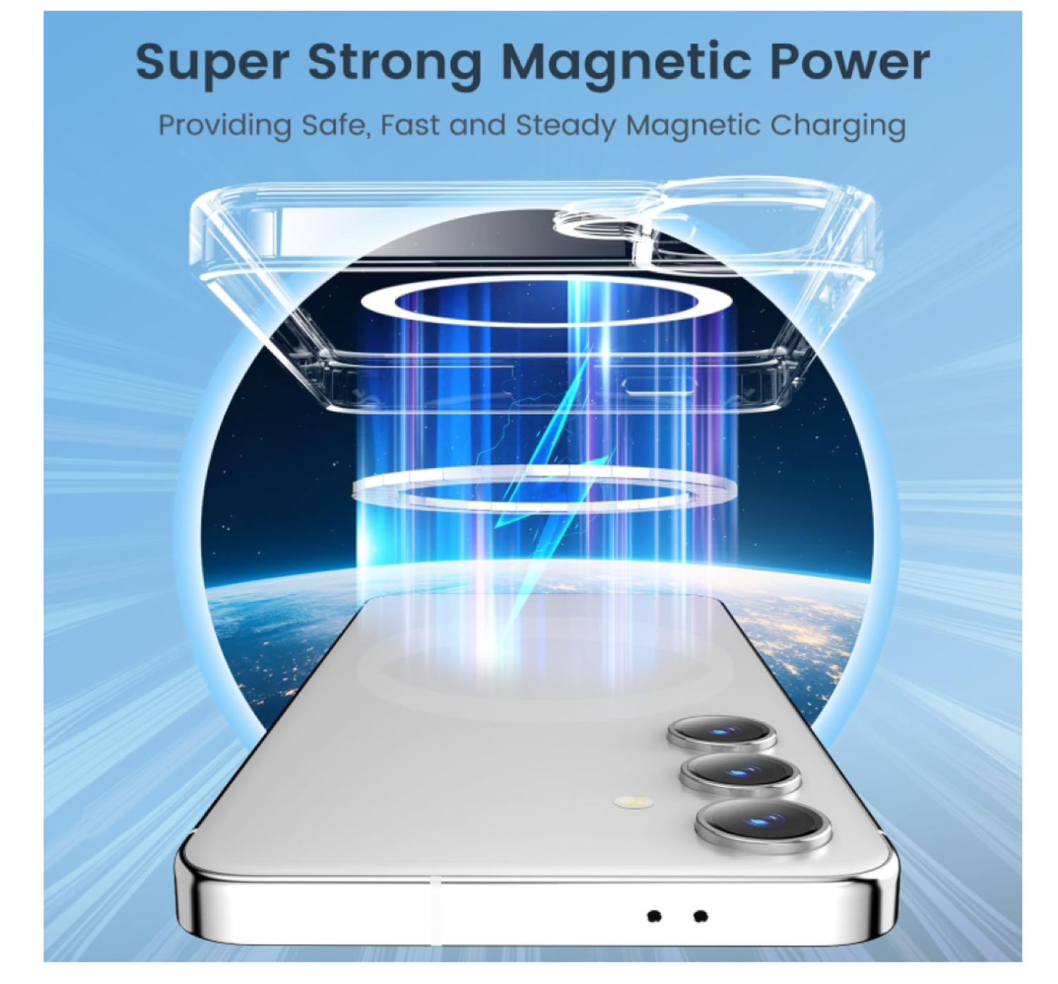 Carcasa Para Samsung S25 Plus Transparente MagSafe-2