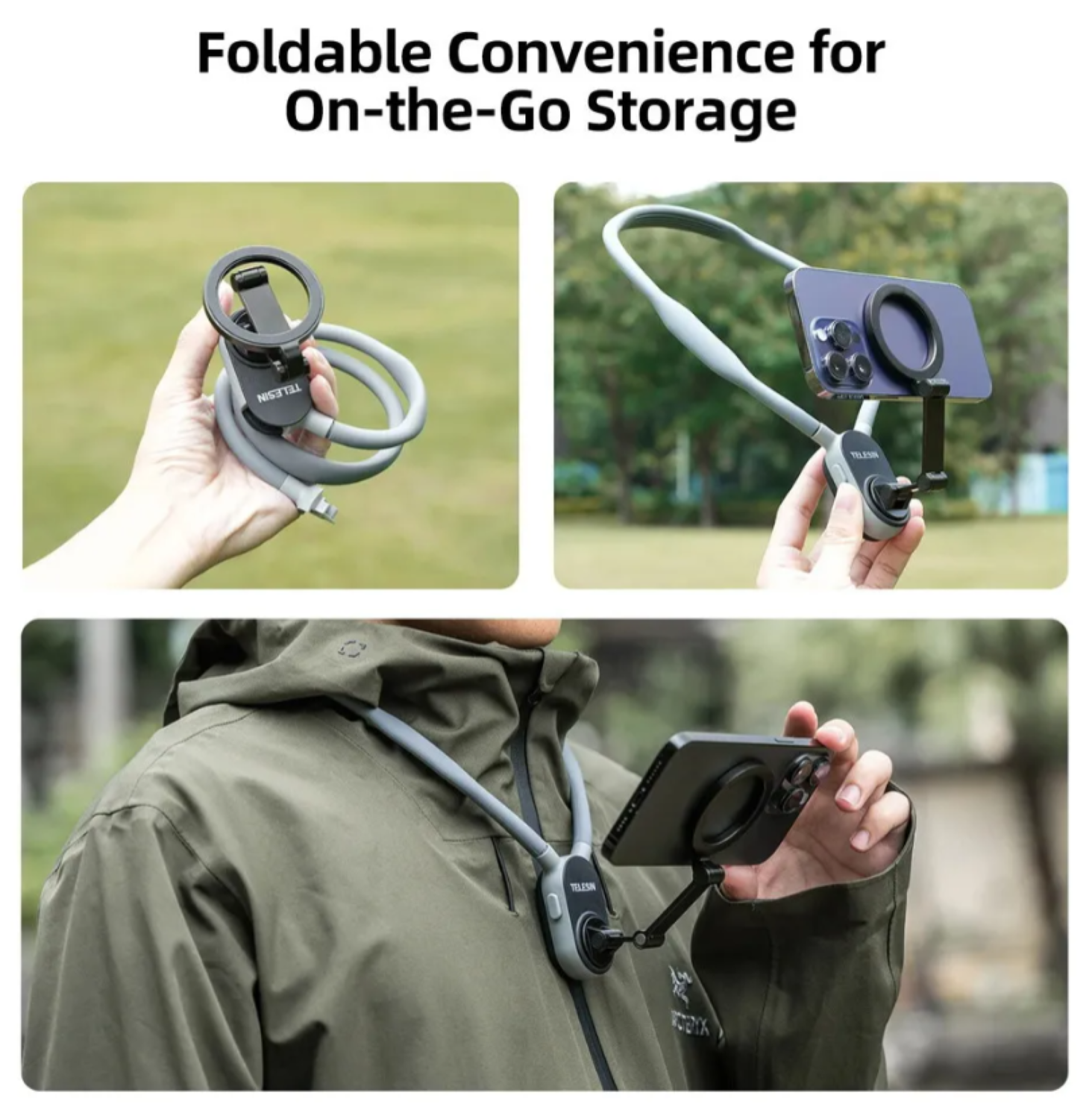 Soporte De Cuello Para Celular Con Anillo Magnético-5