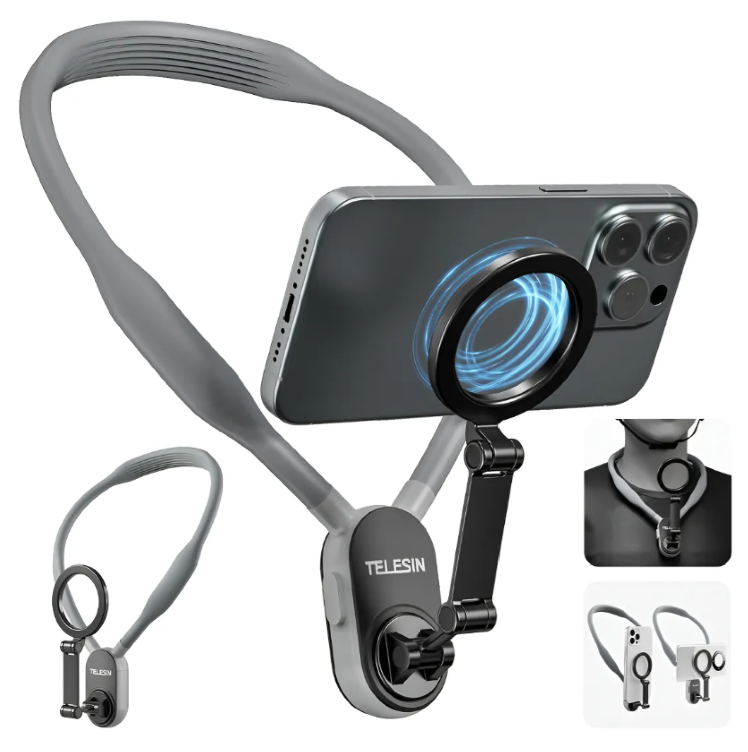 Soporte De Cuello Para Celular Con Anillo Magnético-6