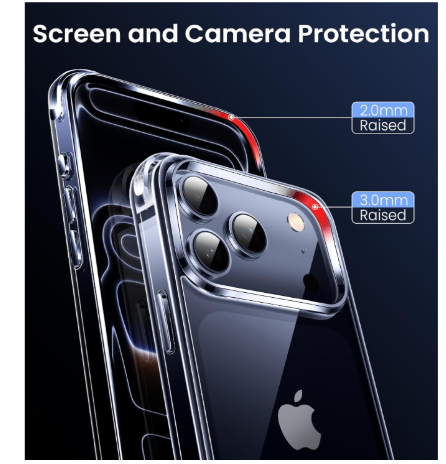 Carcasa Para iPhone 17 Pro Max Transparente Reforzada-4