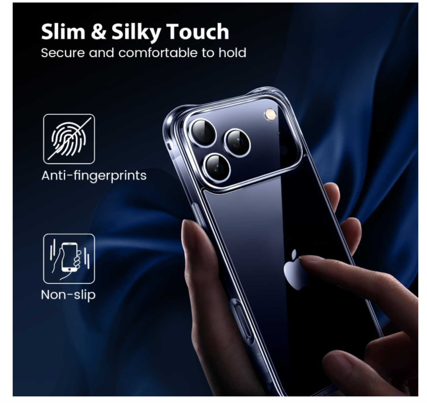 Carcasa Para iPhone 17 Pro Max Transparente Reforzada-6