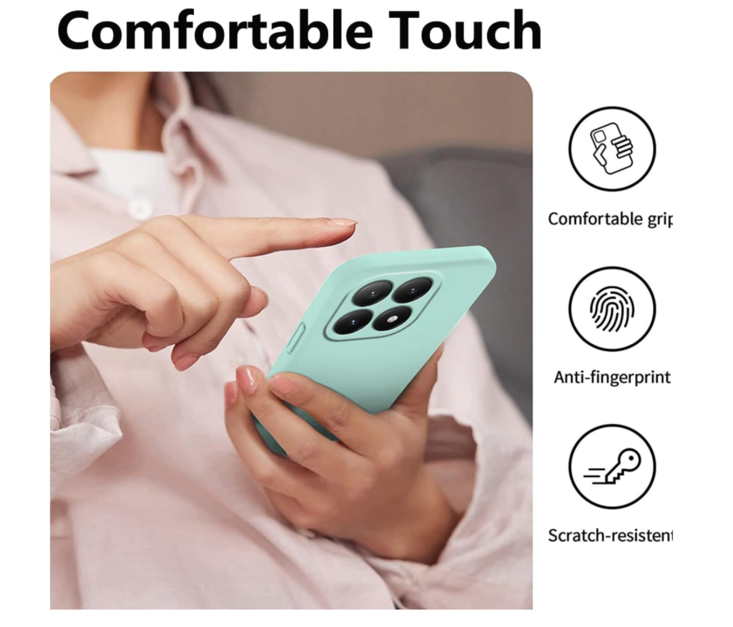 Carcasa Funda Compatible Con Xiaomi 17T 5g Silicona Turquesa-4