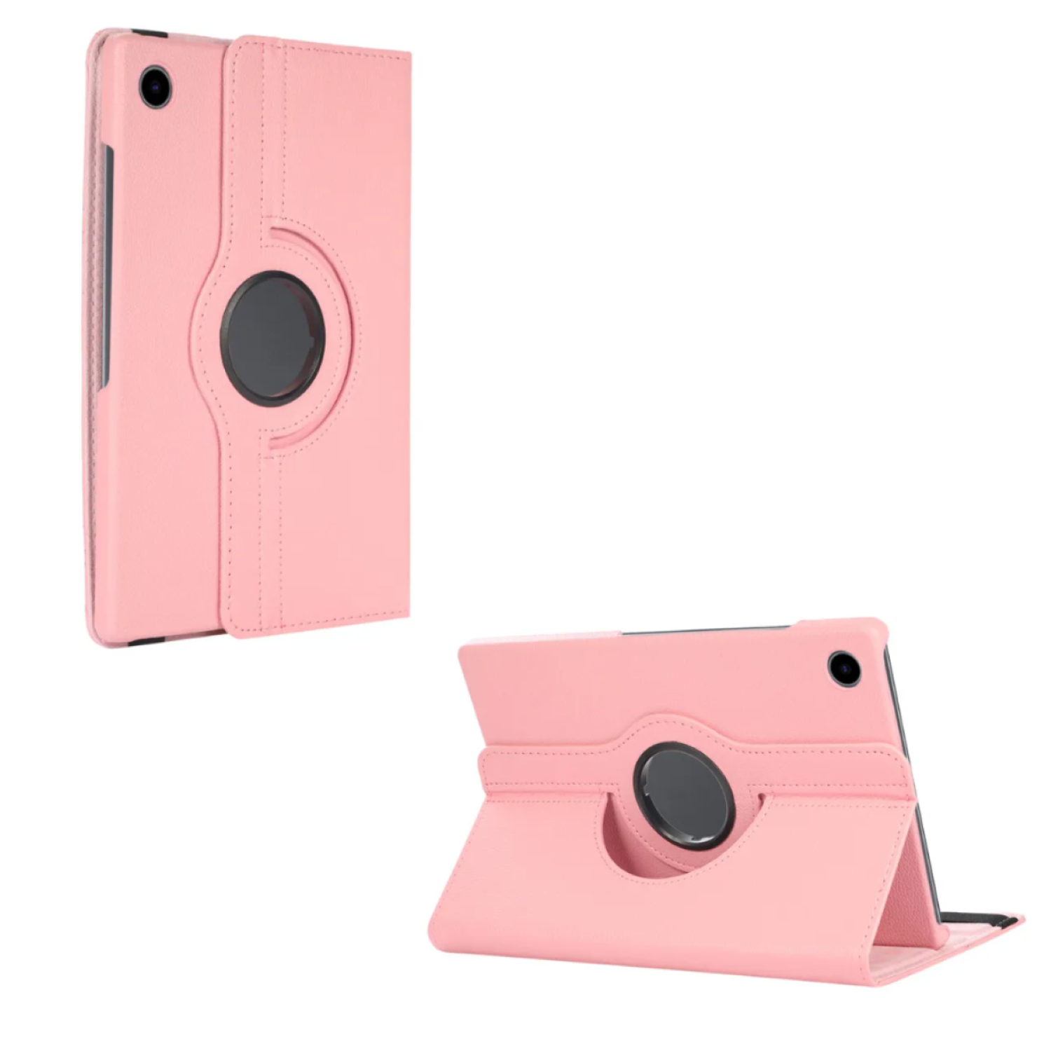 Carcasa Funda Giratoria Para Tablet Samsung A9 8.7 X110 Rosado-3
