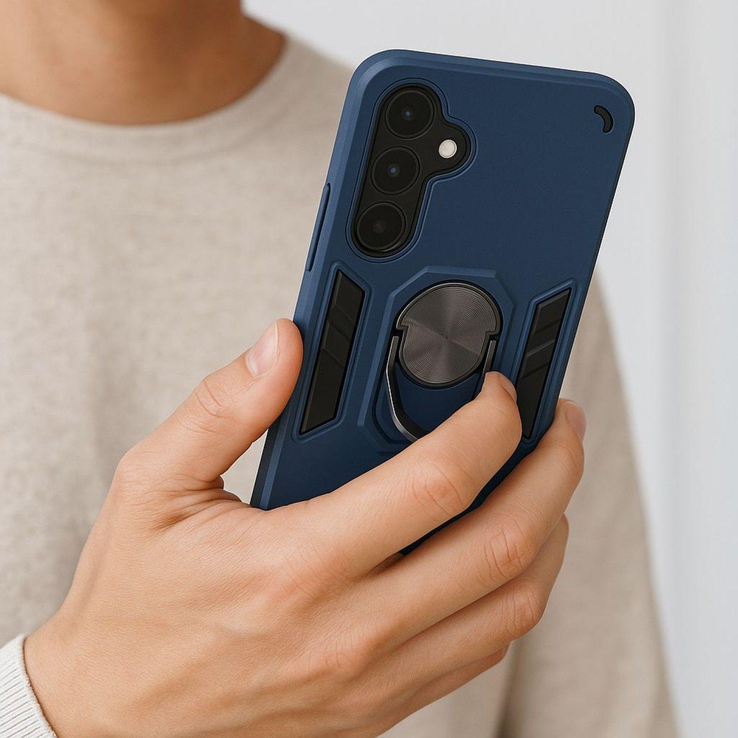 Carcasa Para Samsung A07 5g Anti Golpes Anillo Azul-2