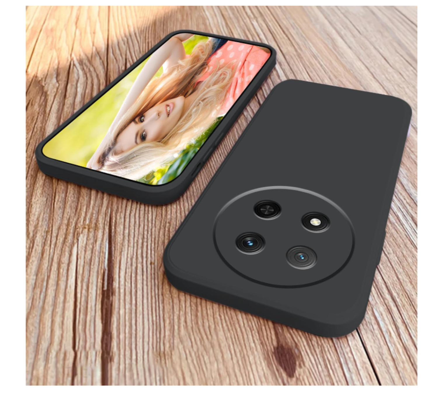 Carcasa Funda Para Honor Magic8 Lite Silicona Negro-5