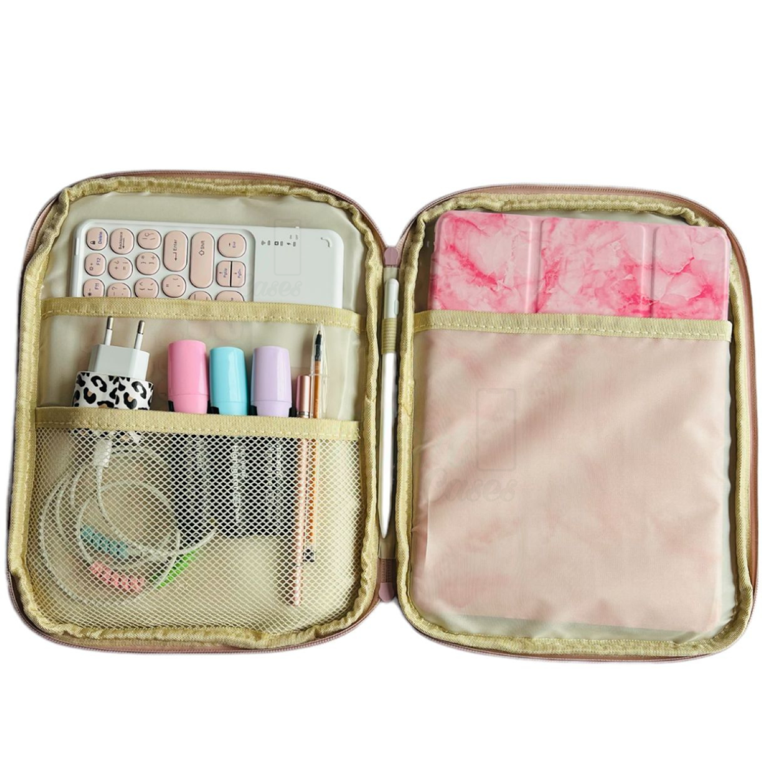 Funda Bolso Multifuncional Para Tablet iPad 11 Pulgadas Rosado-2