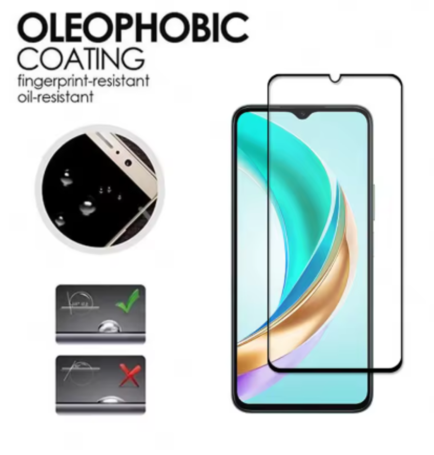 Mica Lámina Vidrio Templado Completa Para Honor X6b 5g-2
