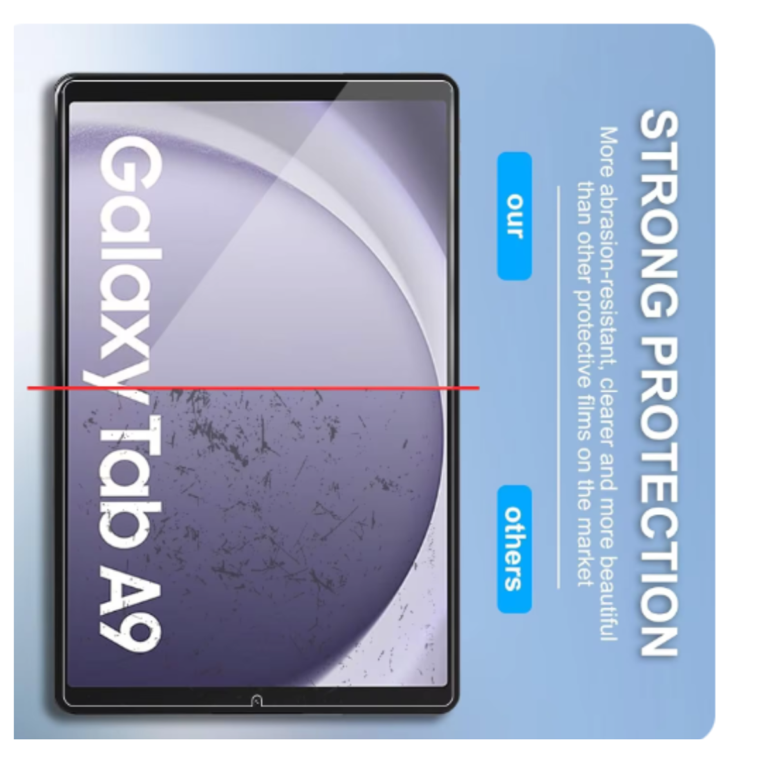 Lámina Mica Vidrio Templado Para Tablet Samsung A9 8.7 X110-2
