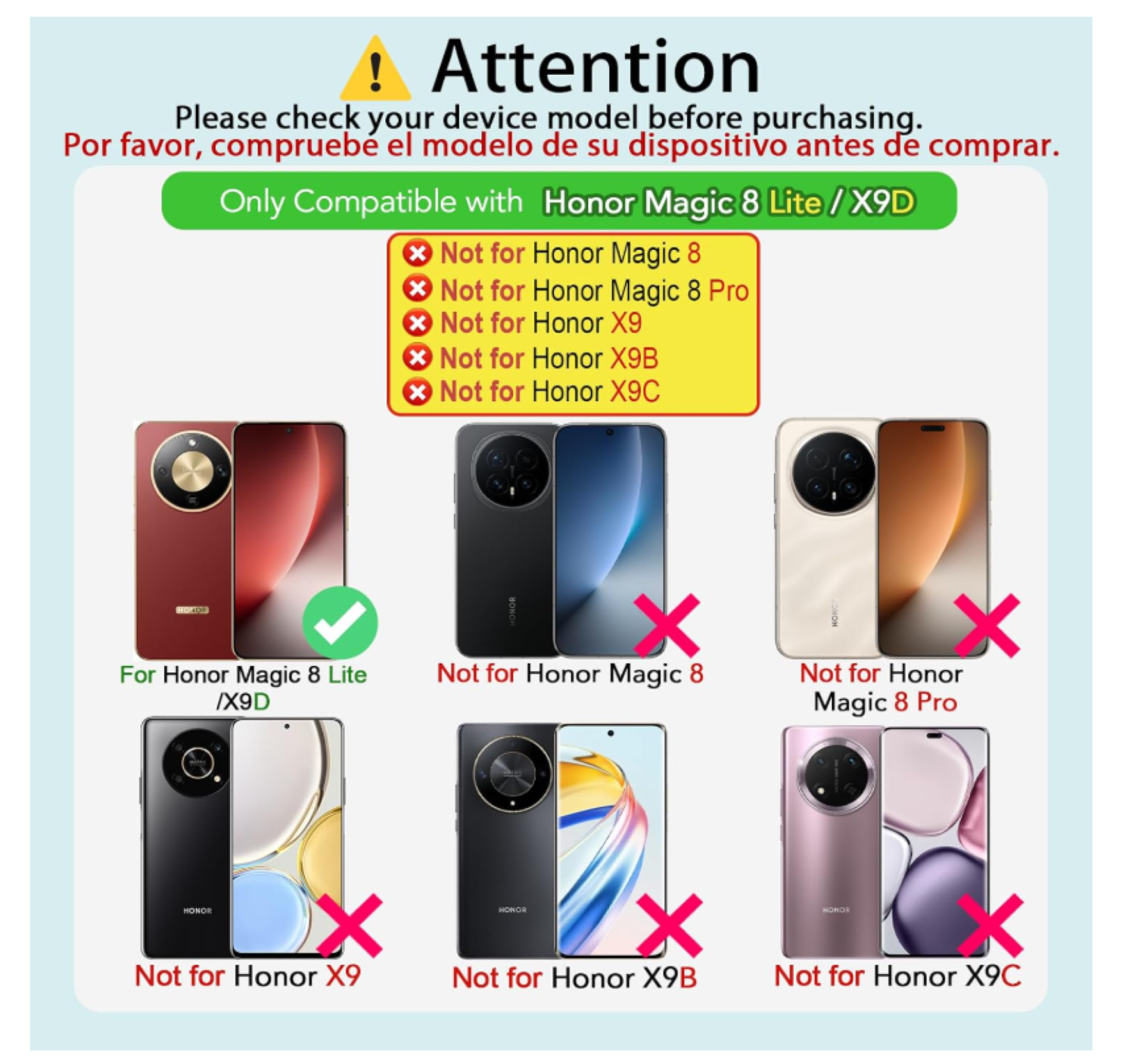 Carcasa Para Honor Magic8 Lite Transparente Reforzada-7