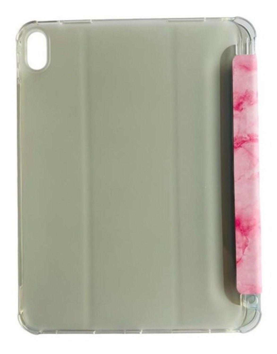 Funda Smart Cover Mármol Para iPad Air 11 M3 2025 Rosado-3