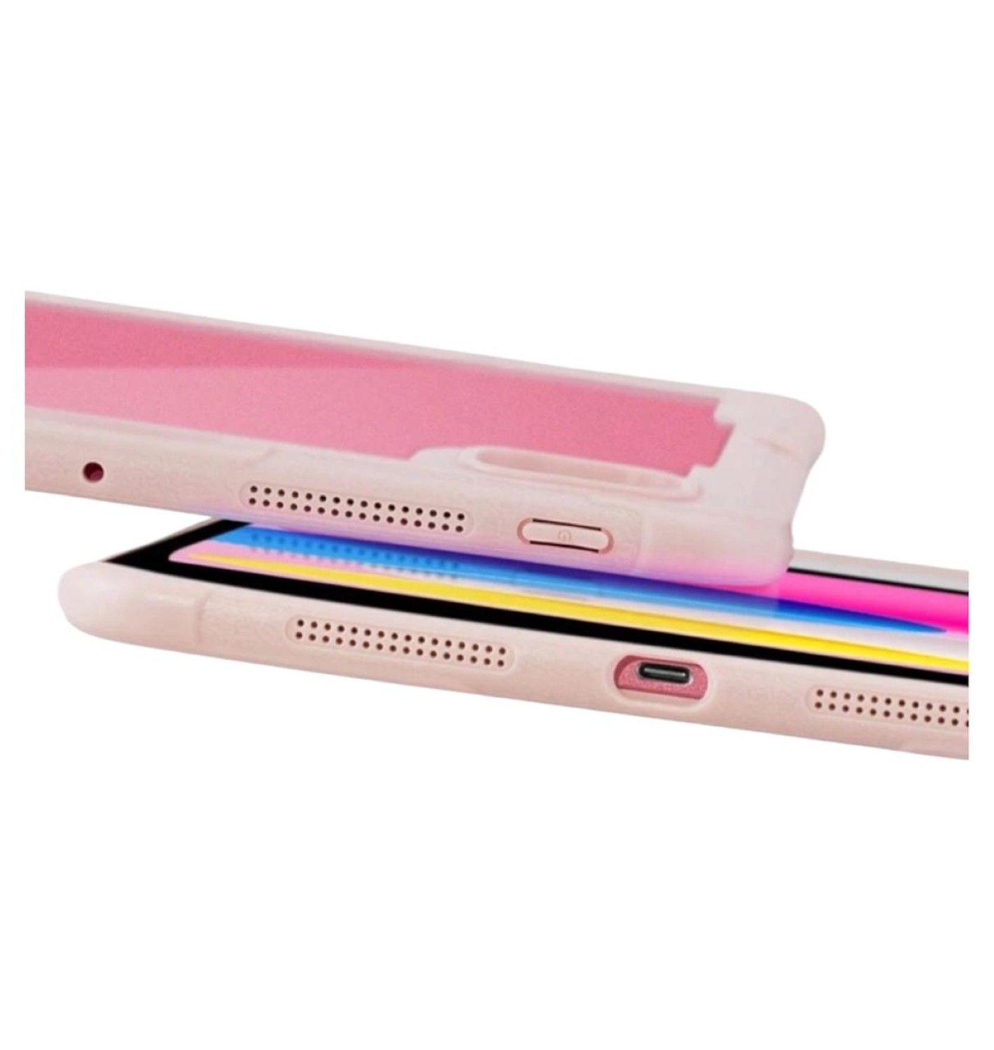 Carcasa Protectora con Soporte Para iPad Air 13 M2 Rosado-3