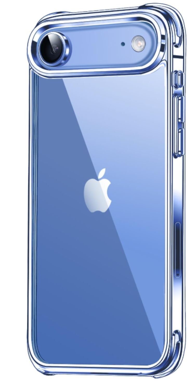 Carcasa Para iPhone 17 Air Transparente Reforzada + Mica-2