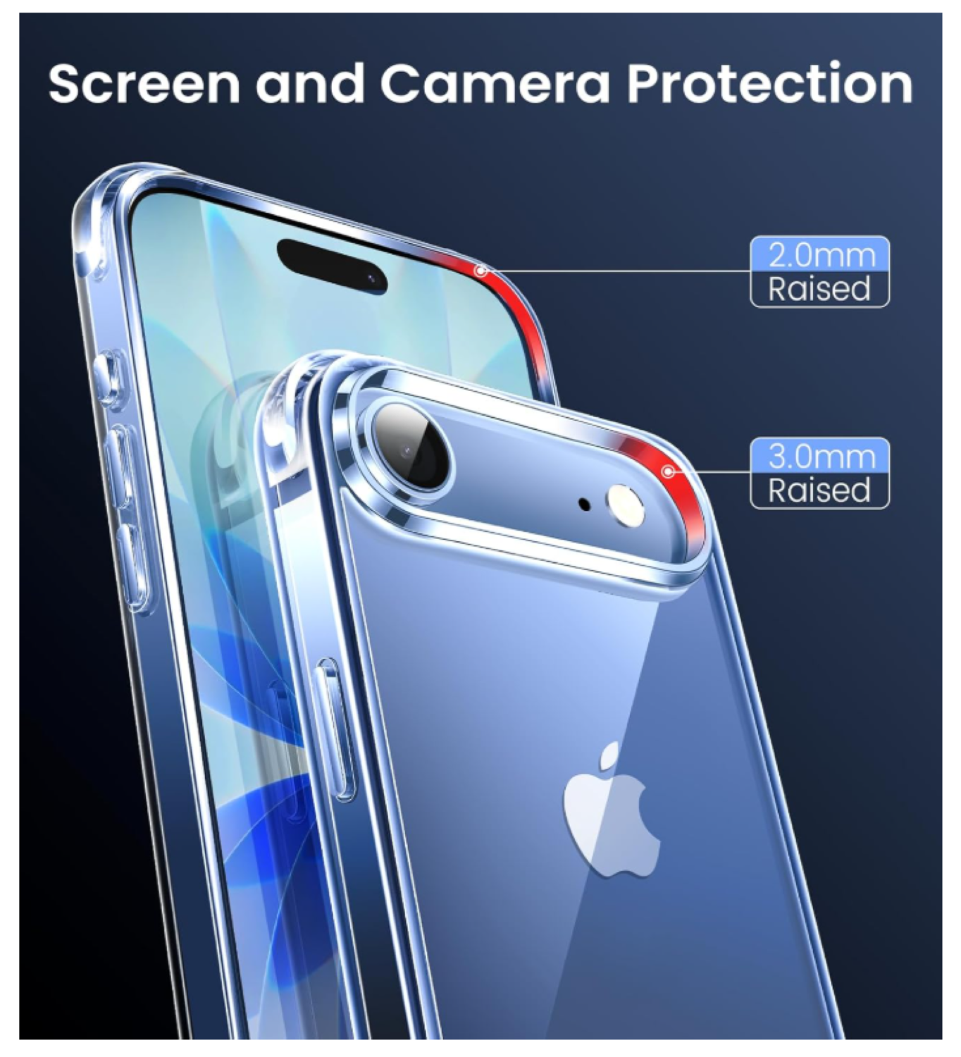 Carcasa Para iPhone 17 Air Transparente Reforzada + Mica-7