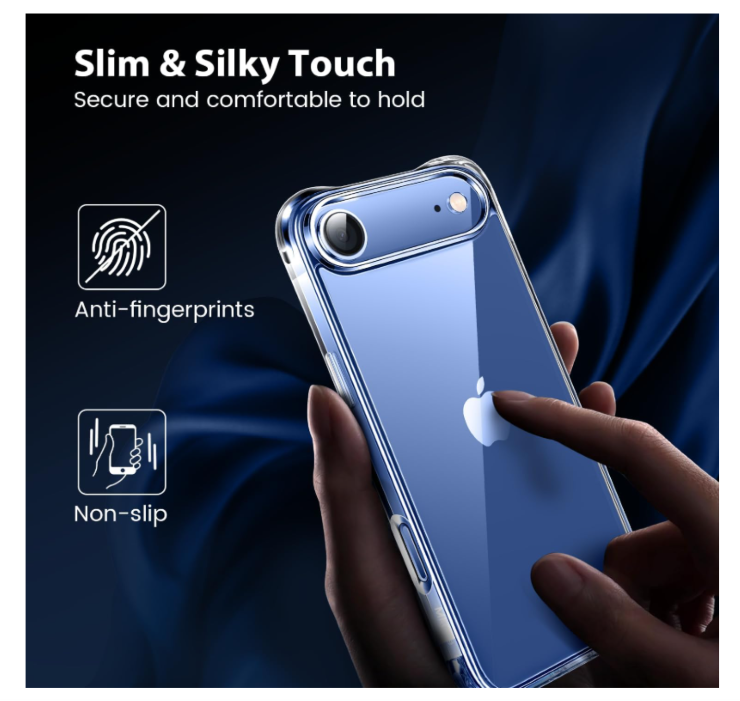 Carcasa Para iPhone 17 Air Transparente Reforzada + Mica-8