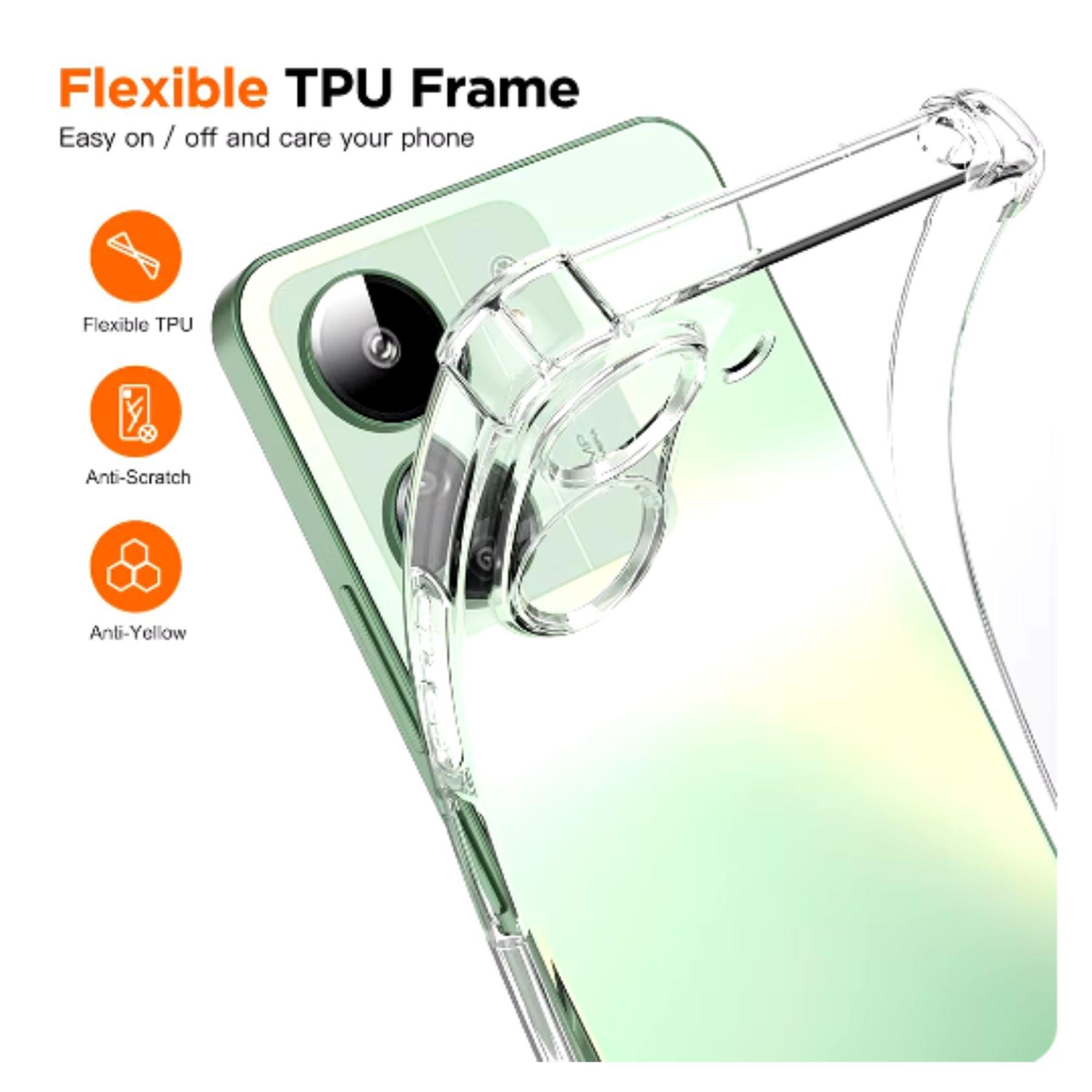 Carcasa Funda Para Xiaomi 13c 5g Transparente Reforzada-2