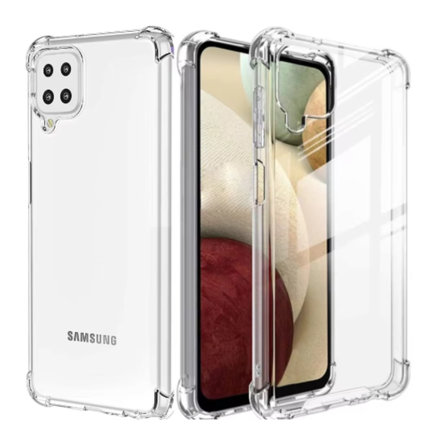 Carcasa Para Samsung A22 5g Transparente Reforzada-2
