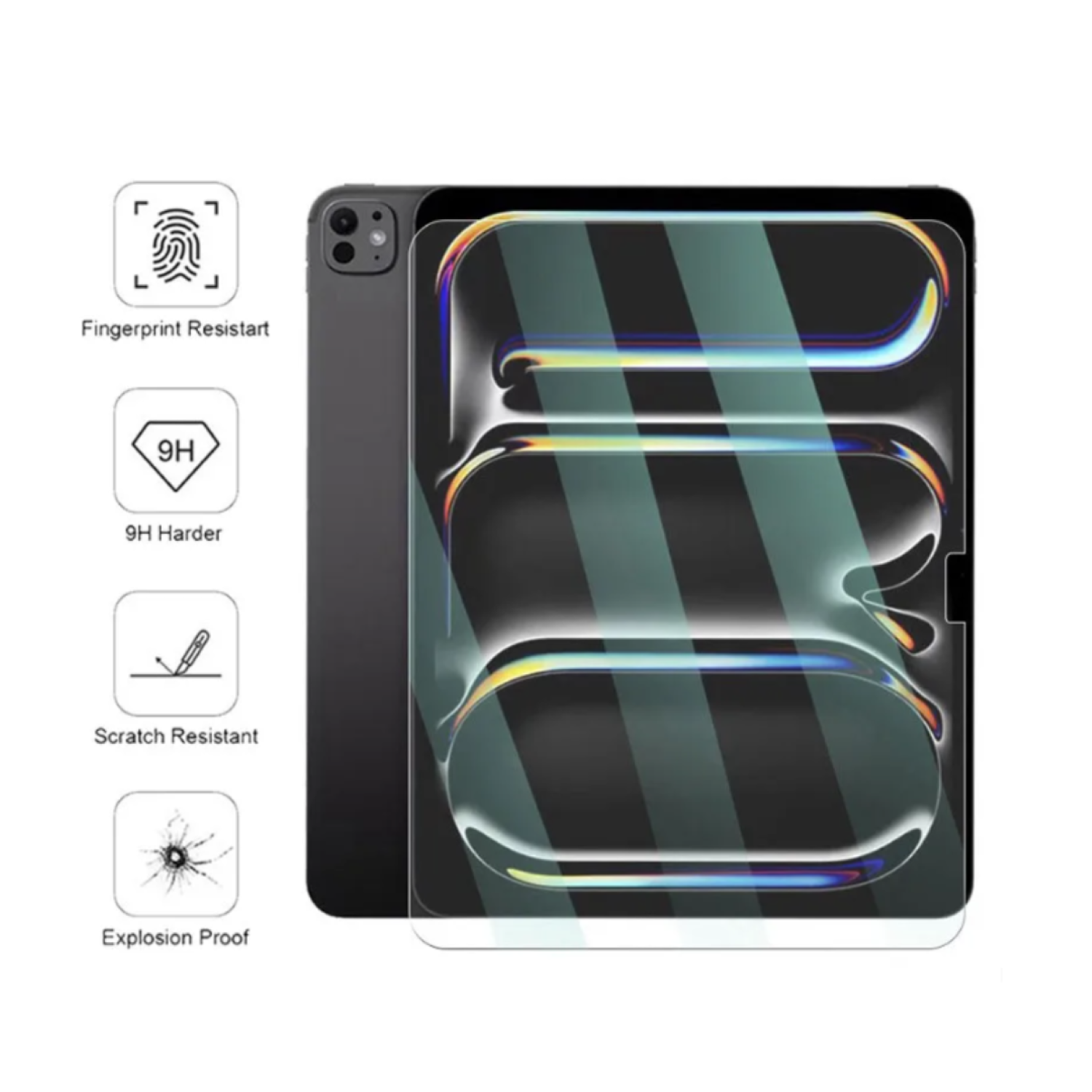 Lámina Mica Vidrio Templado Para iPad Pro 11 M4 2024-3