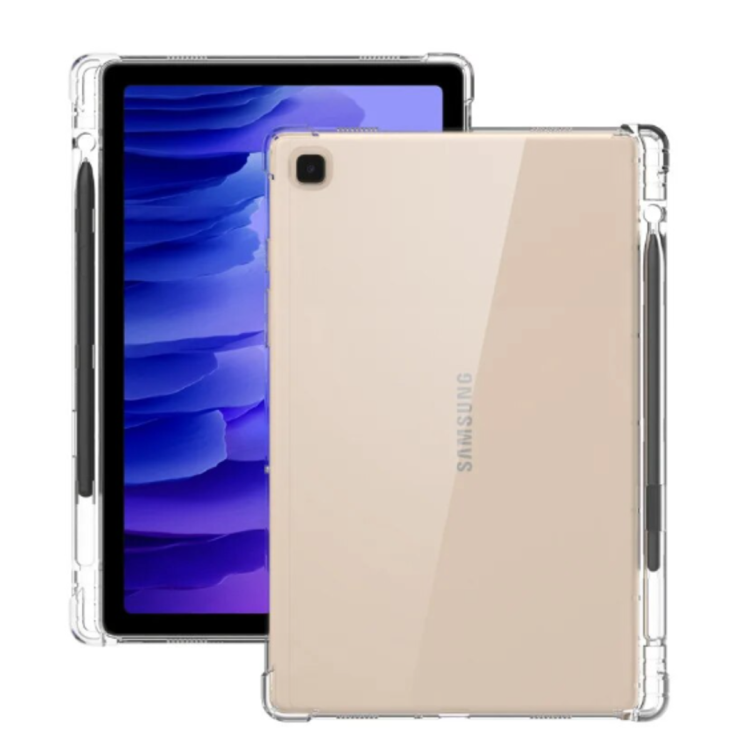 Carcasa Silicona Con Ranura Para Tablet Samsung S6 Lite 10.4-2