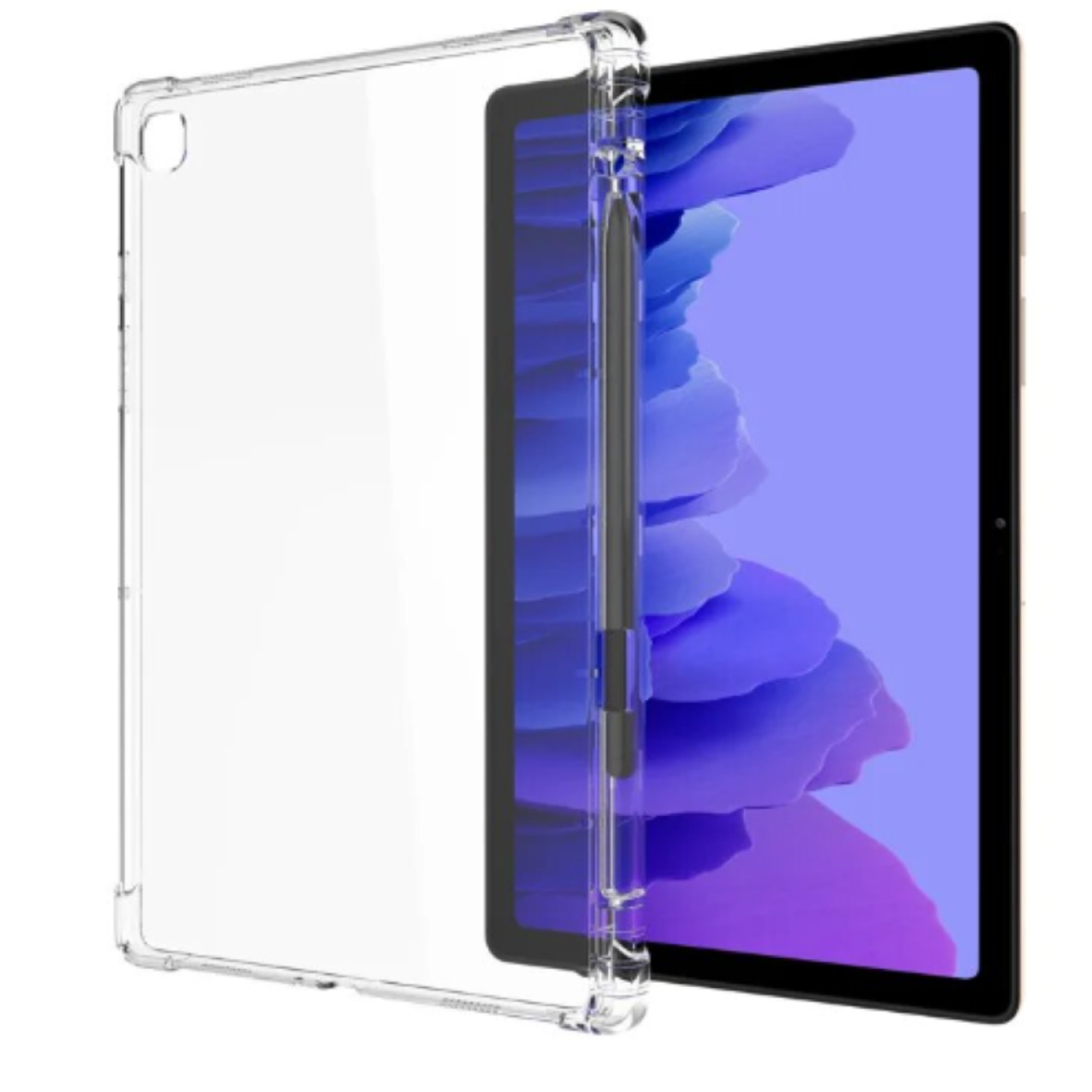 Carcasa Silicona Con Ranura Para Tablet Samsung S6 Lite 10.4-3