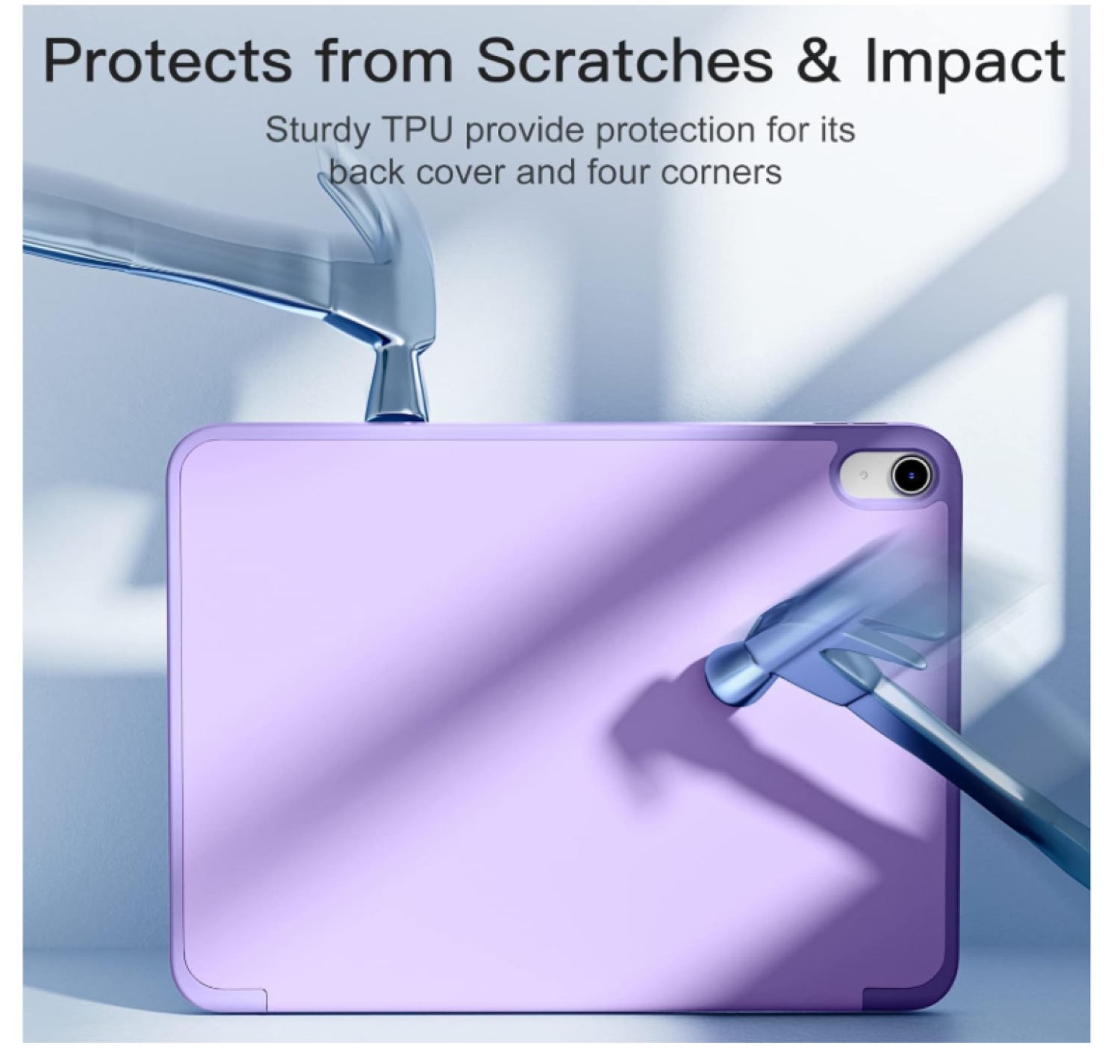 Carcasa Smart Cover Ranura Para iPad A16 11th 2025 Lila-2